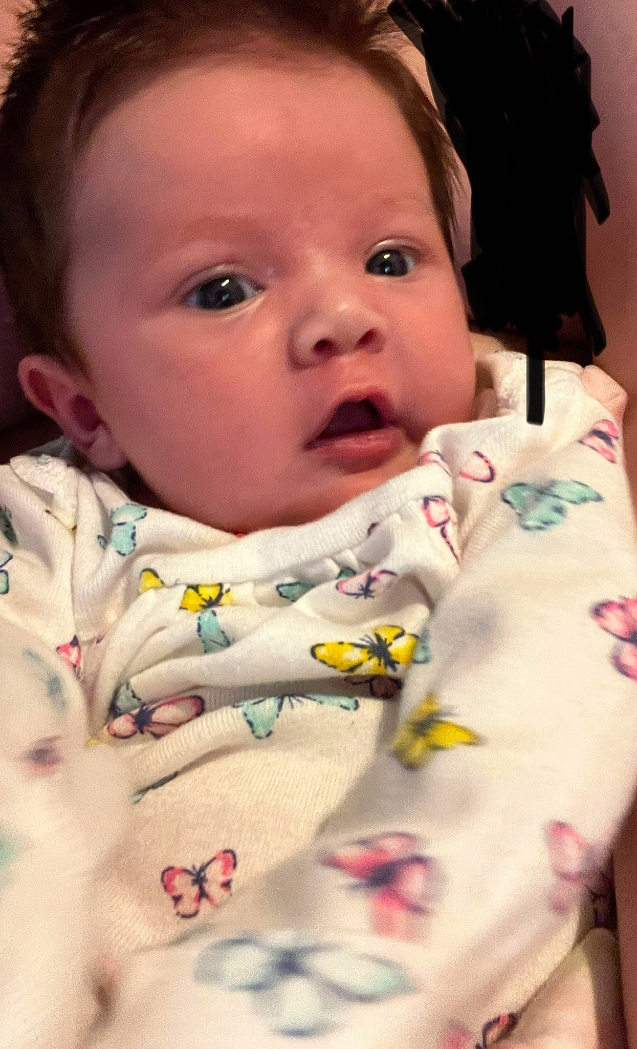 Addilyn is registered to the contest to win money with this photo: baby, baby_toddler_clothing, cheek, eye, eyebrow, eyelash, forehead, hair, happy, head, iris, lip, mouth, neck, nose, outerwear, person, skin, sleeve, textile