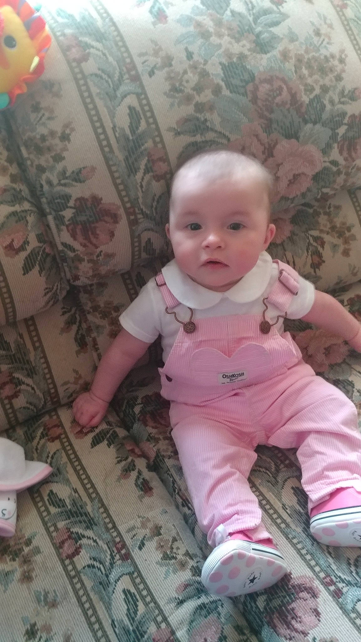 Carley is registered to the contest to win money with this photo: baby, cheek, child, person, pink, skin, toddler