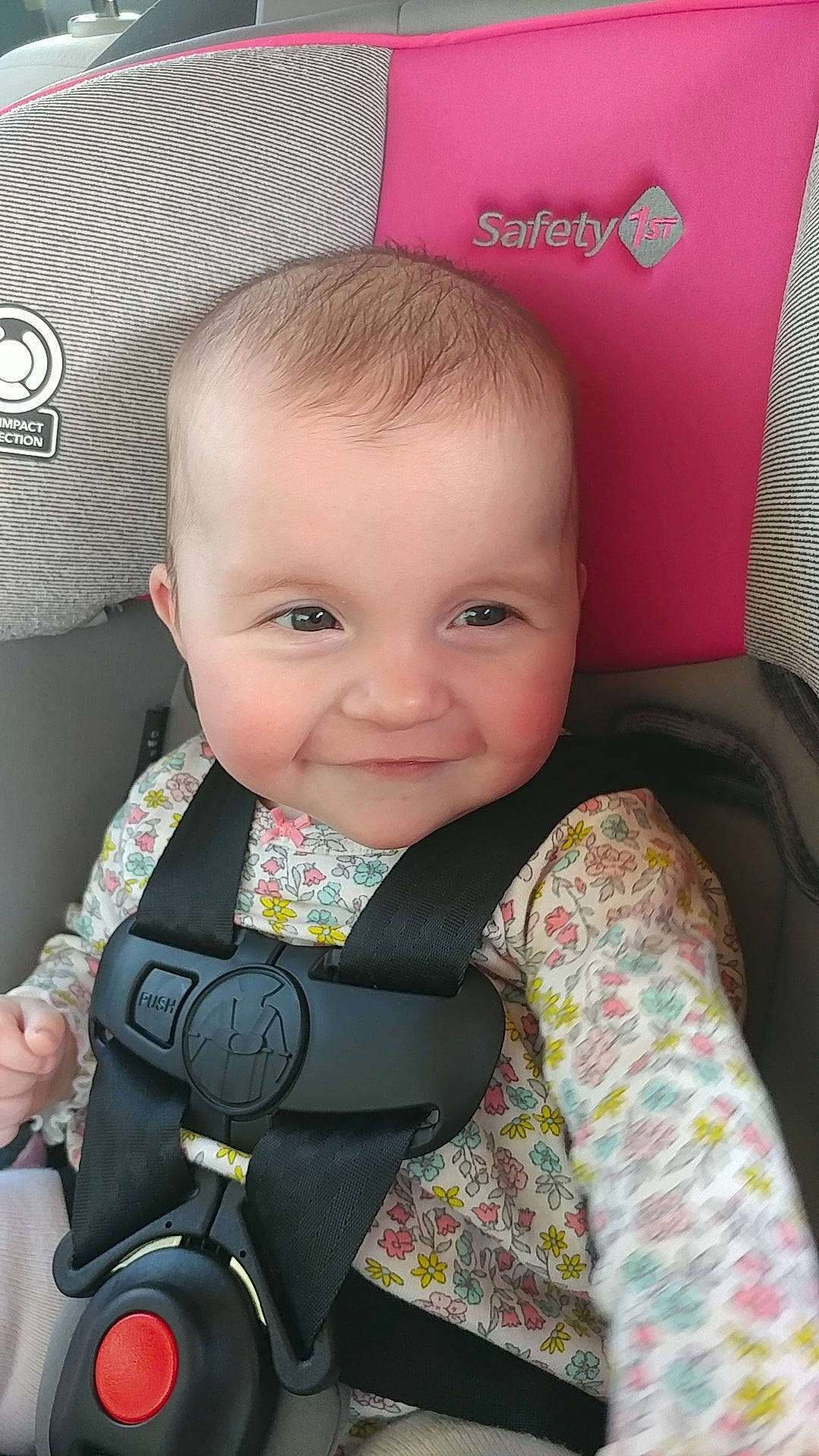 Carley joined the competition — help win amazing prizes! baby, baby_carriage, baby_products, car_seat, cheek, child, person, product, skin, toddler
