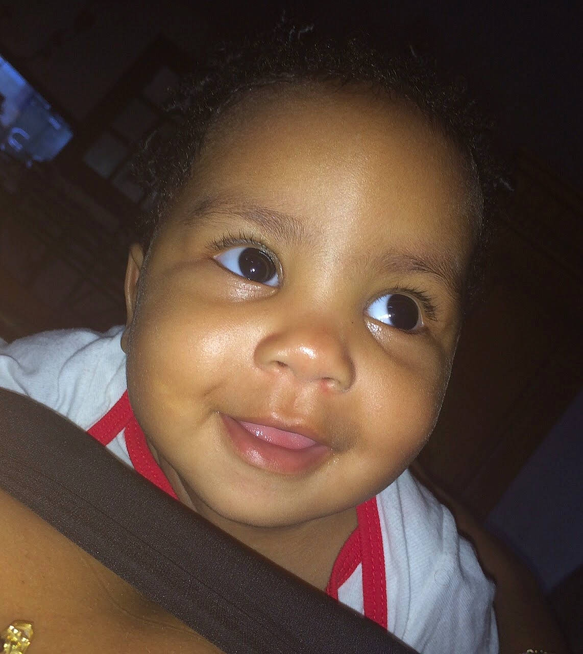 Shaynee participe au concours pour gagner de l'argent avec cette photo : baby, cheek, child, cloud, darkness, ear, eyebrow, eyelash, flash_photography, forehead, fun, happy, iris, joy, lip, mouth, nose, person, pleased, smile