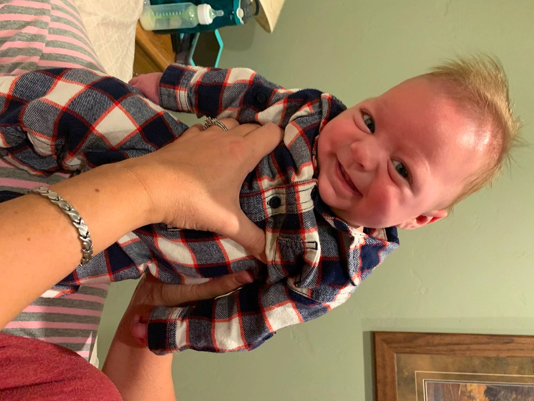 Rustin joined the competition — help win amazing prizes! baby, bracelet, design, ear, elbow, finger, joint, nail, pattern, person, picture_frame, plaid, tartan, textile, throat, tooth, wrist