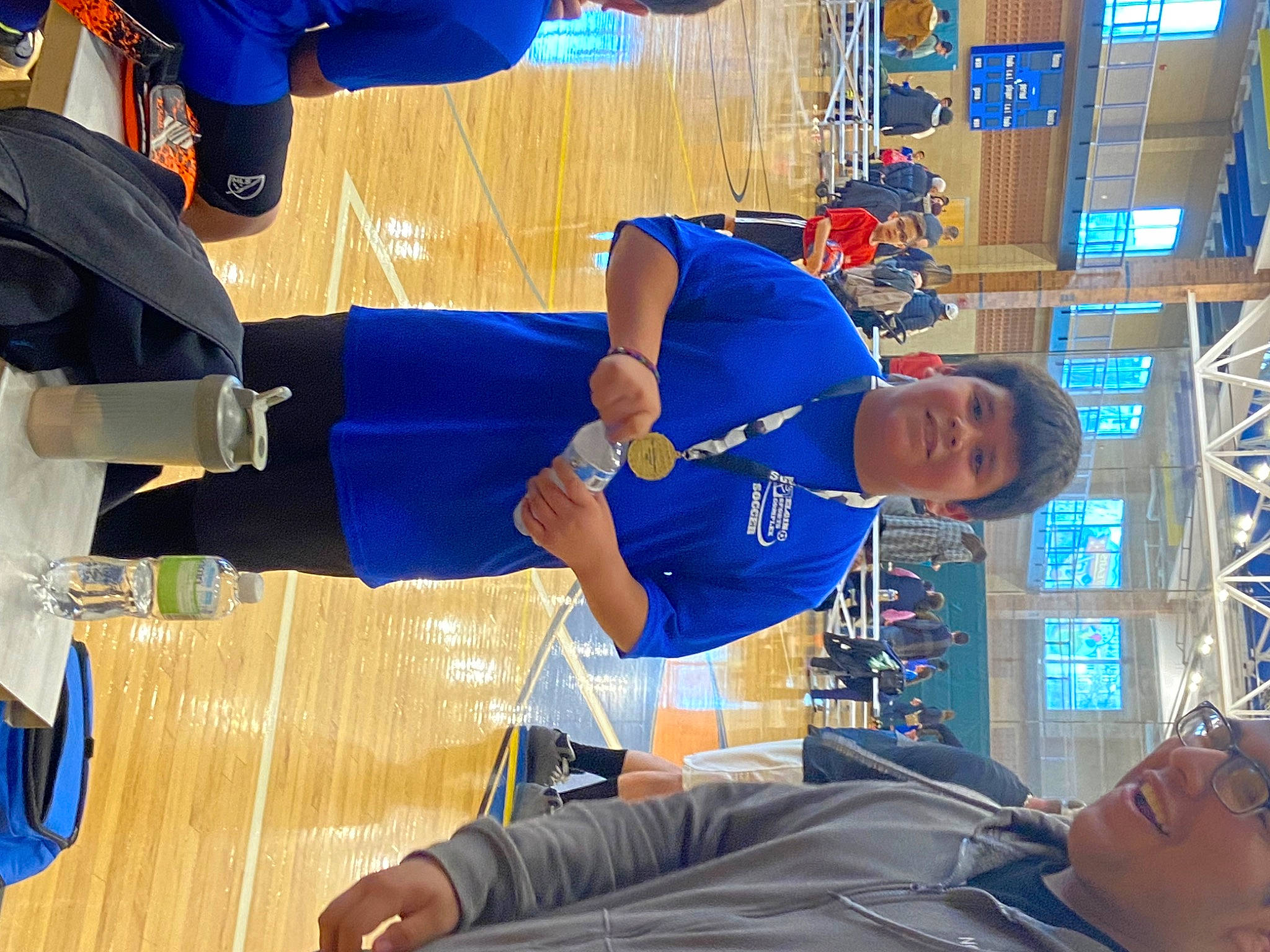 Bryan joined the competition — help win amazing prizes! basketball, blue, competition_event, elbow, electric_blue, engineering, fun, hat, headwear, joint, joy, knee, person, player, shorts, sports, sports_uniform, sportswear, t_shirt, team_sport