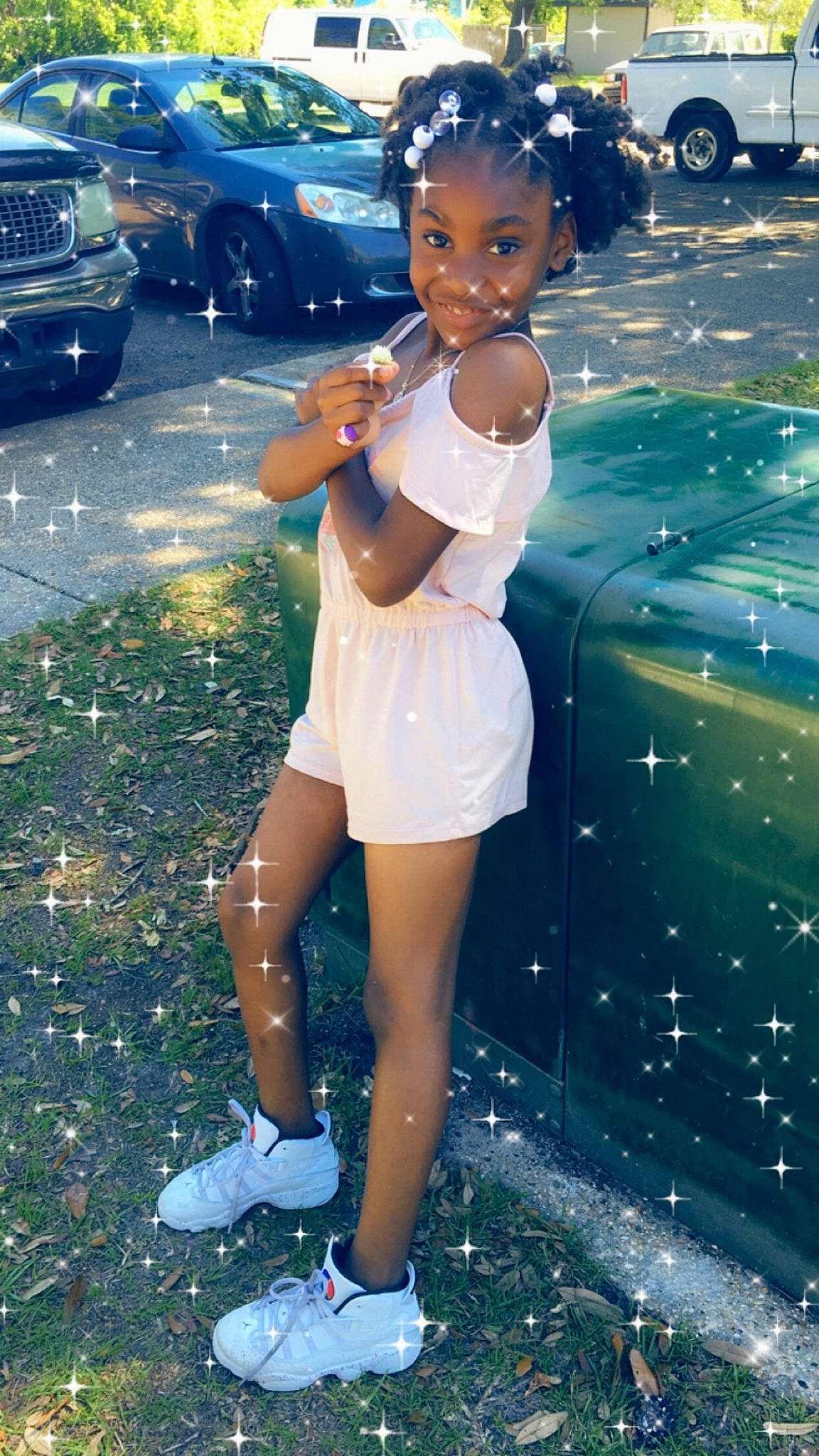 Aniah joined the competition — help win amazing prizes! car, child, human_leg, joy, leg, person, photography, shoe, snapshot, summer, thigh, vehicle, water