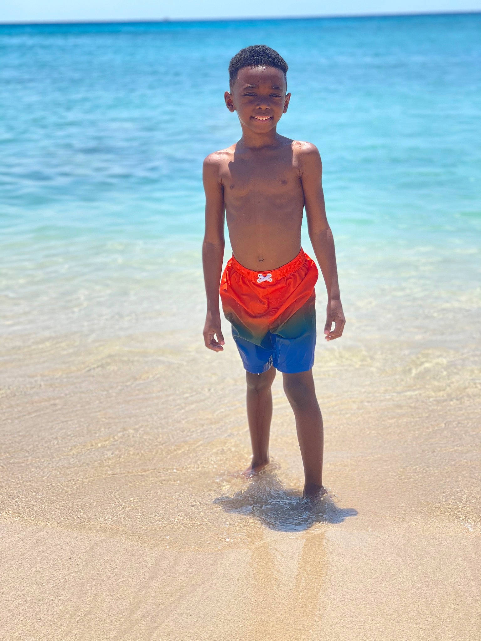 Sheanne is registered to the contest to win money with this photo: abdomen, azure, barechested, barefoot, beach, bermuda_shorts, board_short, chest, fun, happy, holiday, joy, leisure, people_on_beach, person, shorts, sky, thigh, travel, trunk