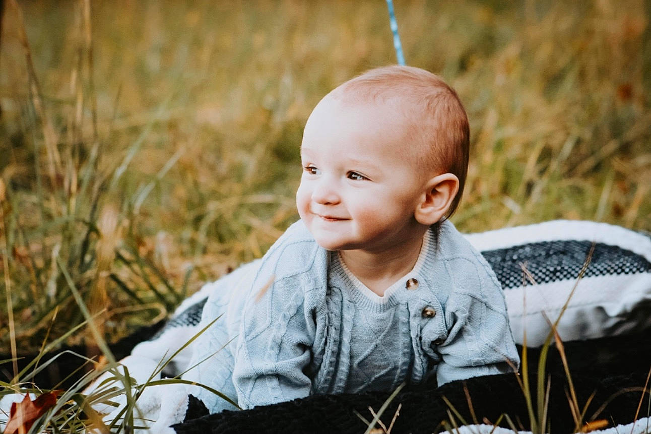 Cruz joined the competition — help win amazing prizes! baby, chair, child, eye, face, flash_photography, fun, grass, grass_family, grassland, hairstyle, happy, joy, leisure, people_in_nature, person, plant, sitting, skin, smile