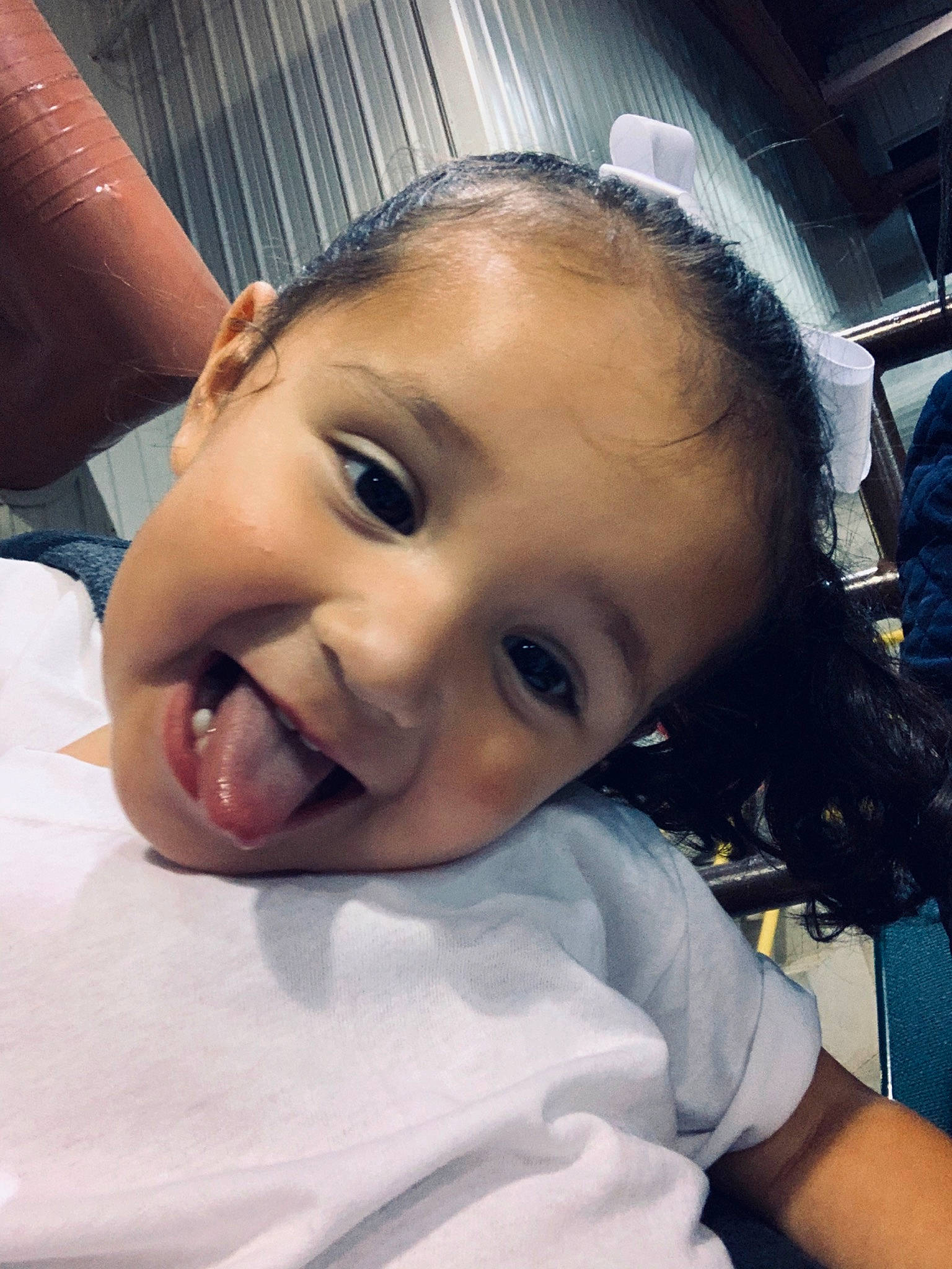 Iliana is registered to the contest to win money with this photo: baby, cheek, child, chin, cool, eye, eyebrow, face, facial_expression, forehead, fun, happy, head, lip, mouth, nose, person, selfie, skin, smile