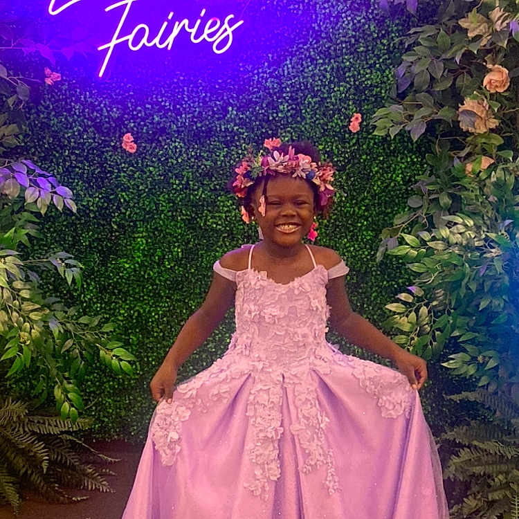 Jream joined the competition — help win amazing prizes! child, clothing, dress, face, fashion, female, flower, formalwear, girl, gown, head, person, petal, photography, plant, portrait, pottedplant, purple, sleeve, vegetation