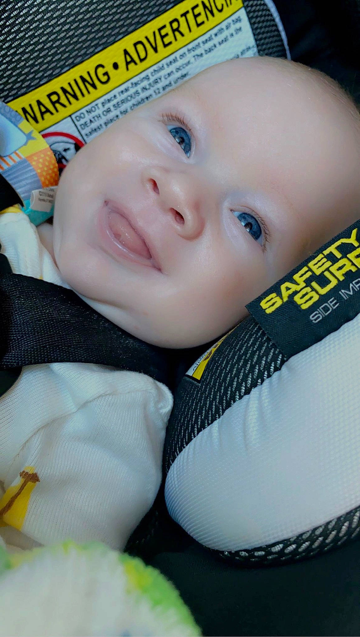 Calum joined the competition — help win amazing prizes! baby, baby_products, baby_toddler_clothing, cheek, child, cool, eye, eyebrow, eyelash, iris, lip, nose, person, product, skin, toddler, yellow