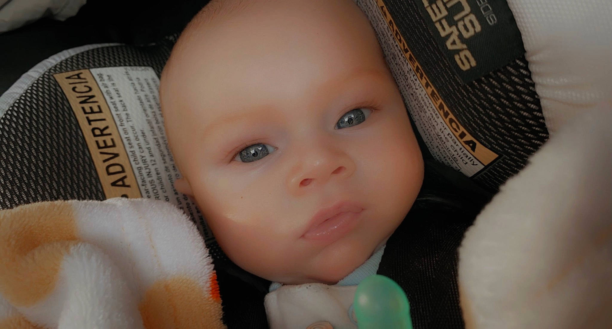 Calum joined the competition — help win amazing prizes! baby, baby_products, baby_toddler_clothing, beige, cheek, child, eyelash, iris, person, skin