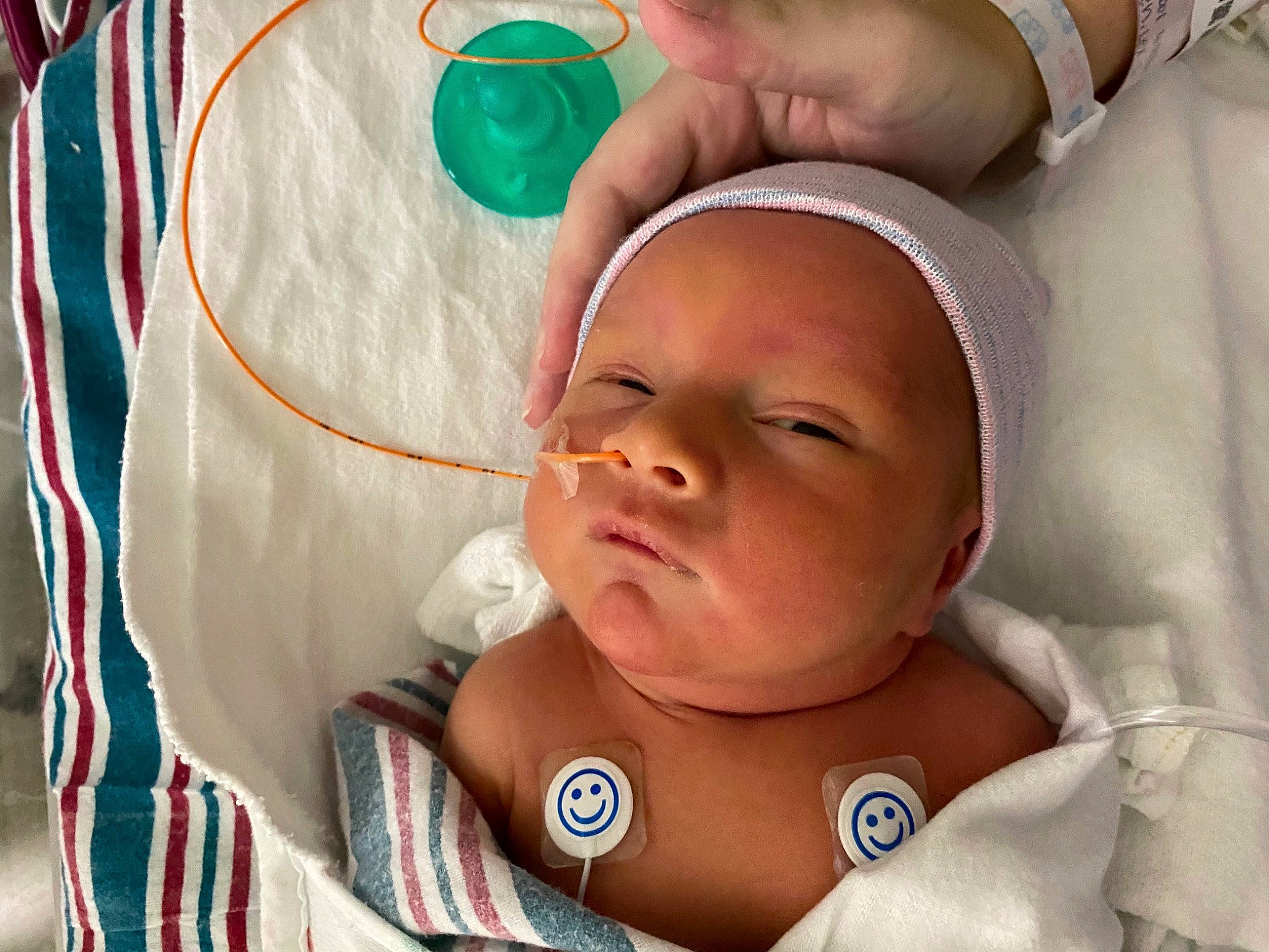 Calum joined the competition — help win amazing prizes! baby, baby_products, baby_sleeping, baby_toddler_clothing, birth, bonnet, bracelet, cheek, child, childbirth, comfort, linens, person, skin, toddler