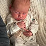 Koehn joined the competition — help win amazing prizes! baby, sleeping, onesie, pacifier, blanket, knit, infant, cozy, cute, peaceful, newborn, soft_lighting, child, hand, face, closed_eyes, bedtime, comfort, warm, rest