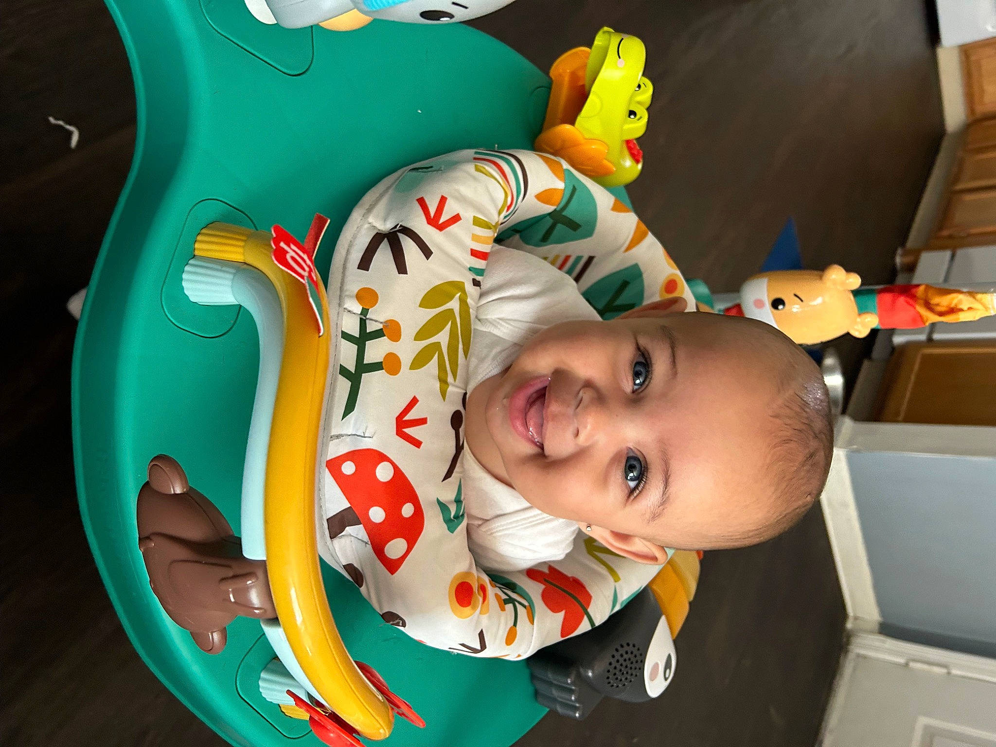 Amaya is registered to the contest to win money with this photo: baby, baby_products, baby_toddler_clothing, baby_toys, child, fun, happy, laugh, leisure, person, play, room, smile, toddler, toy