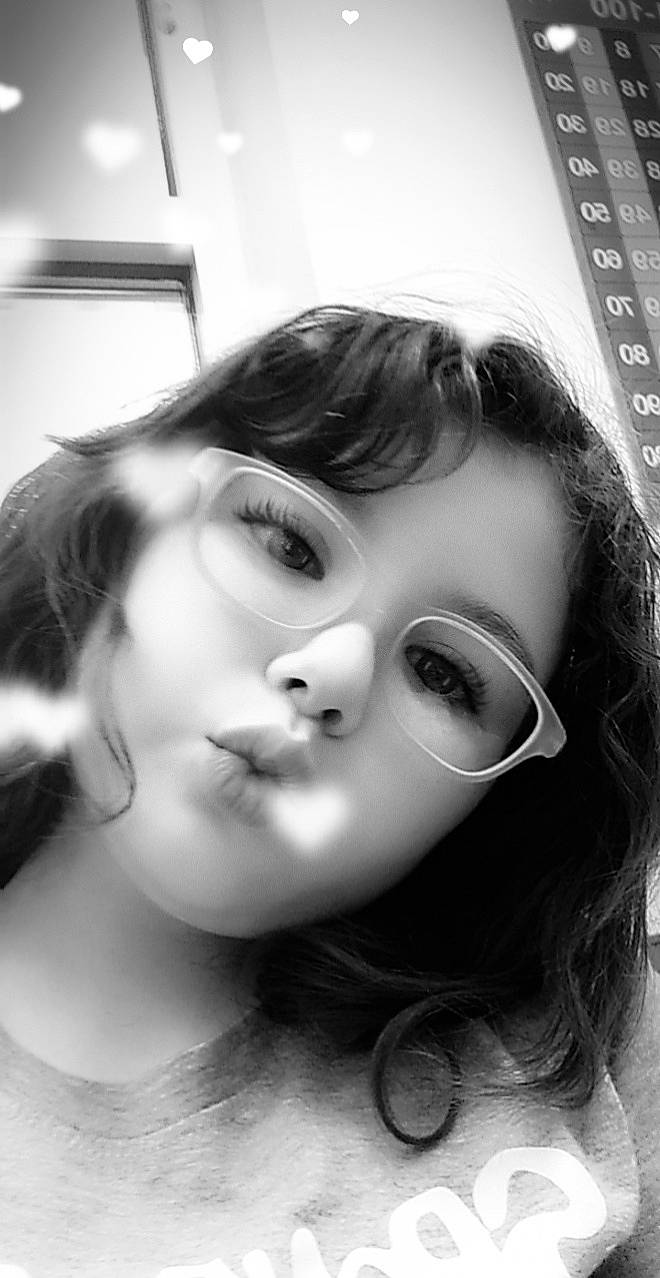 Mckenzie joined the competition — help win amazing prizes! black_and_white, cheek, chin, ear, eyebrow, eyelash, eyewear, flash_photography, forehead, gesture, happy, jaw, lip, mouth, neck, nose, person, skin, style, vision_care