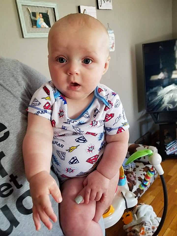 Roman joined the competition — help win amazing prizes! baby, baby_products, baby_toddler_clothing, cheek, child, eating, face, food, head, leg, person, play, product, sitting, skin, smile, surprise, t_shirt, toddler, tummy_time