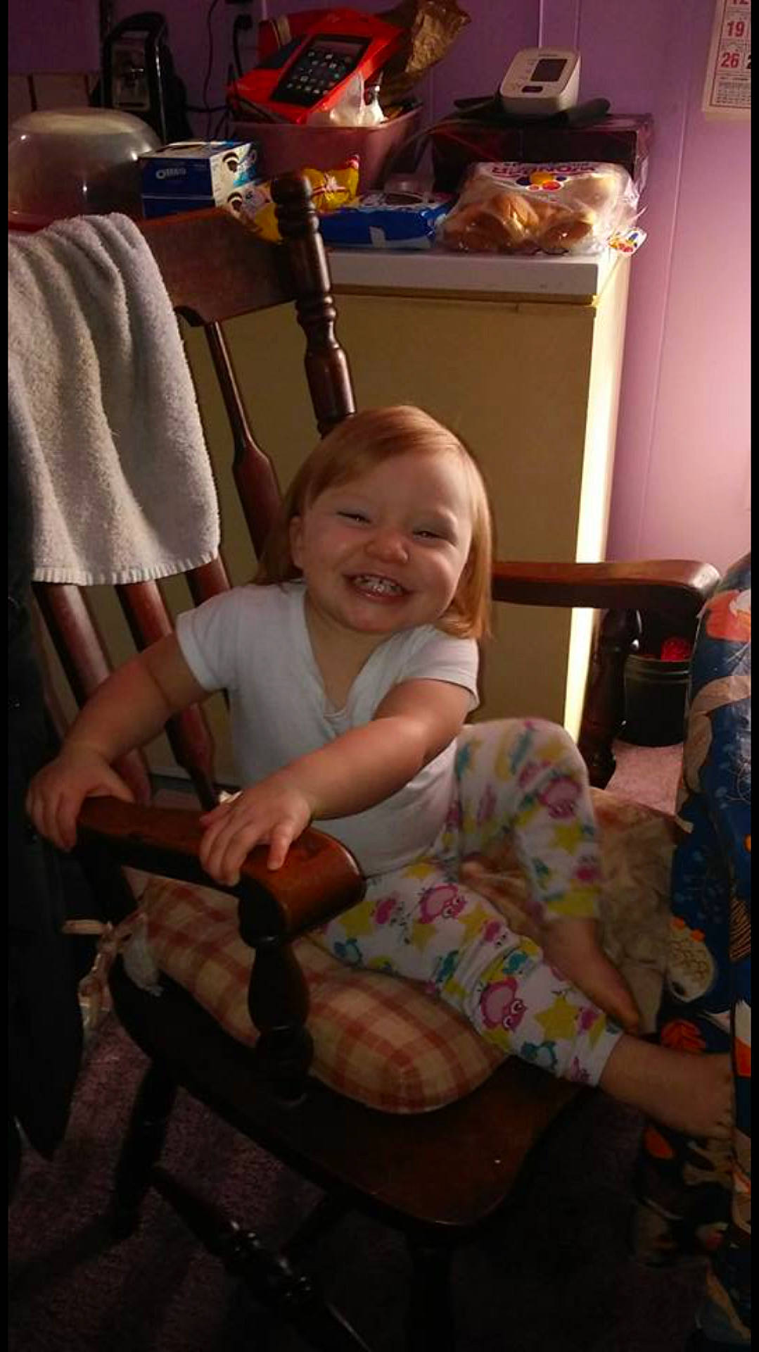 Khloie joined the competition — help win amazing prizes! arm, child, ear, finger, fun, furniture, girl, hair, hand, human_body, infant, joy, leg, organ, person, product, sitting, skin, smile, toddler