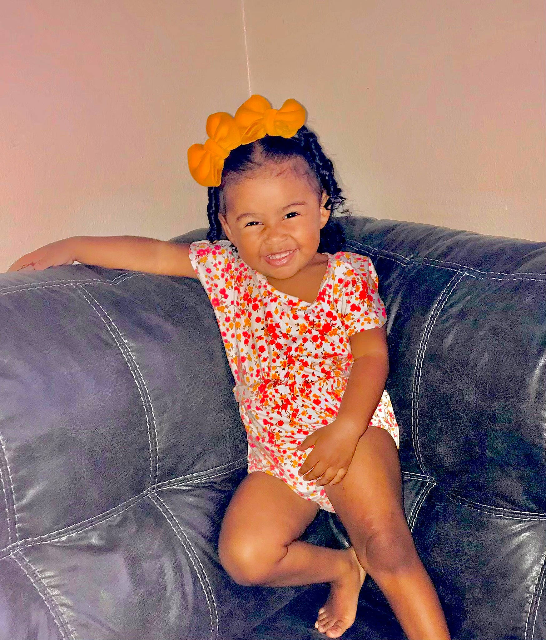 Janiese joined the competition — help win amazing prizes! black_hair, comfort, cool, couch, eye, face, flash_photography, hair, happy, head, joy, leg, lip, neck, person, purple, shoulder, skin, sleeve, smile