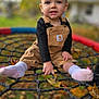 toddler, child, outdoor, swing, rope_net, autumn, leaves, overalls, pink_socks, smiling, blue_eyes, baby, playground, fall, nature, cute, portrait, seasonal, young_child, happy