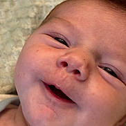 Coleson joined the competition — help win amazing prizes! baby, cheeks, child, close_up, cute, expression, eyes, face, happy, head, infant, mouth, newborn, nose, person, portrait, skin, smile, soft_lighting, young