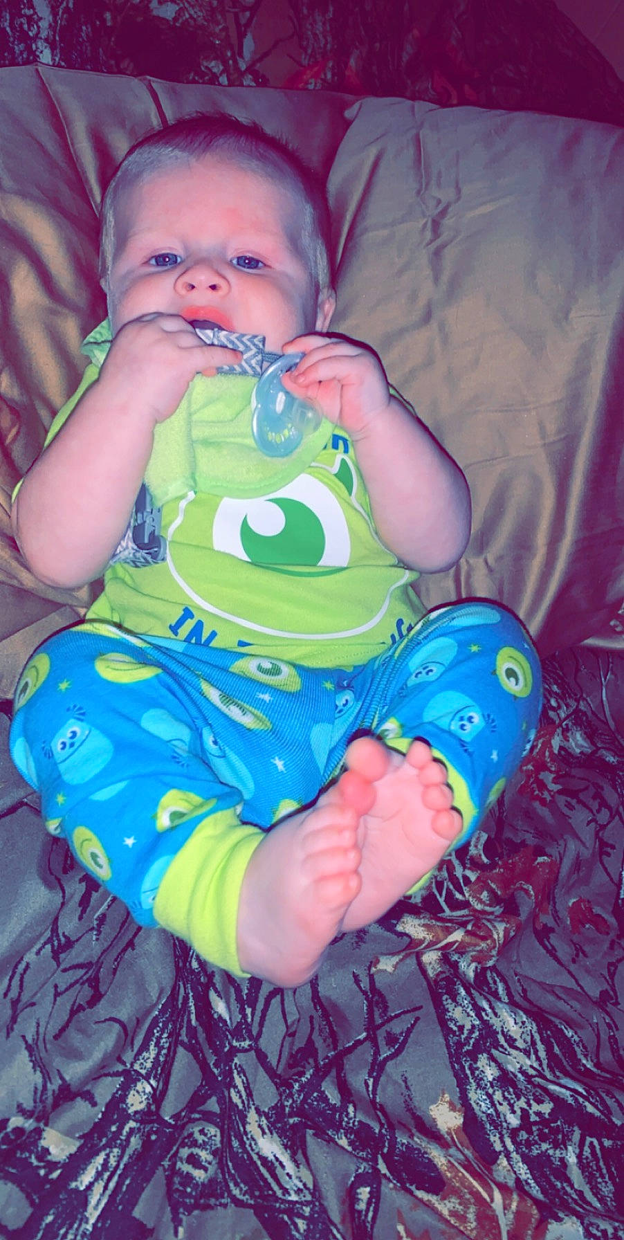 Gentry joined the competition — help win amazing prizes! baby, baby_products, baby_toddler_clothing, child, fun, person, play, product, sitting, smile, toddler