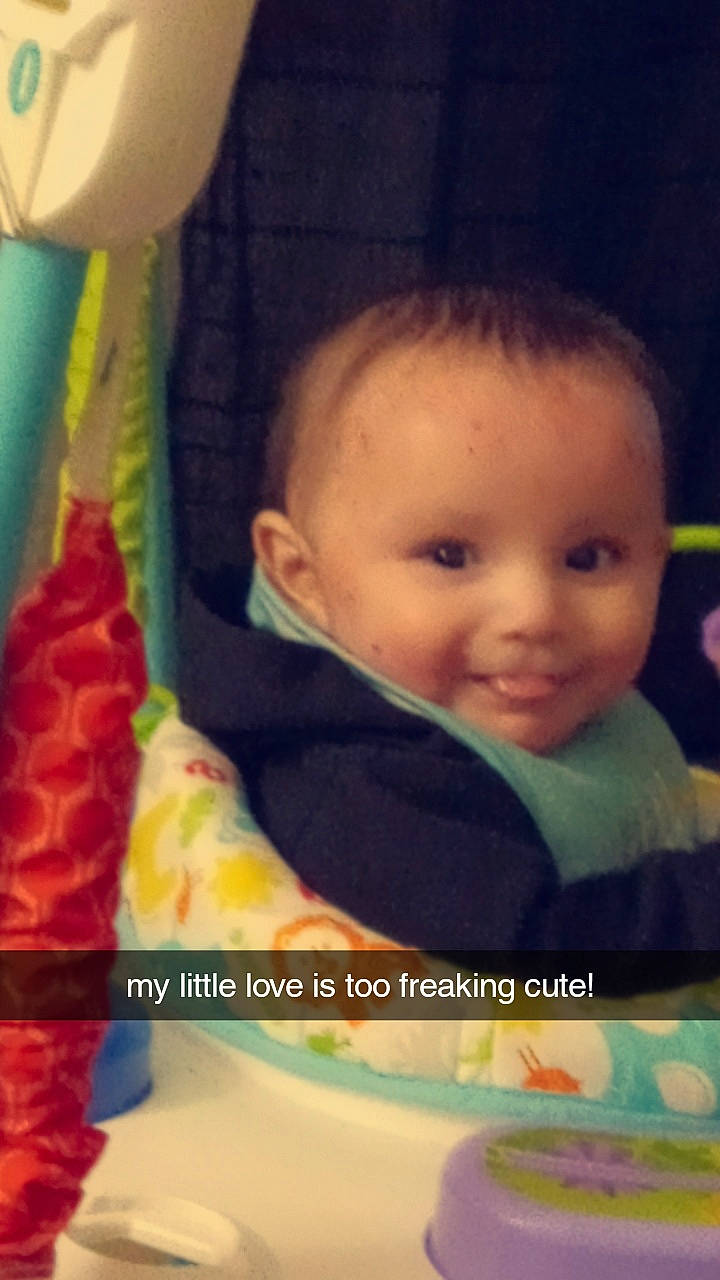 Brady is registered to the contest to win money with this photo: baby, baby_toddler_clothing, beauty, cheek, child, cool, eye, eyebrow, facial_expression, fun, happy, head, iris, joy, nose, person, product, room, skin, smile