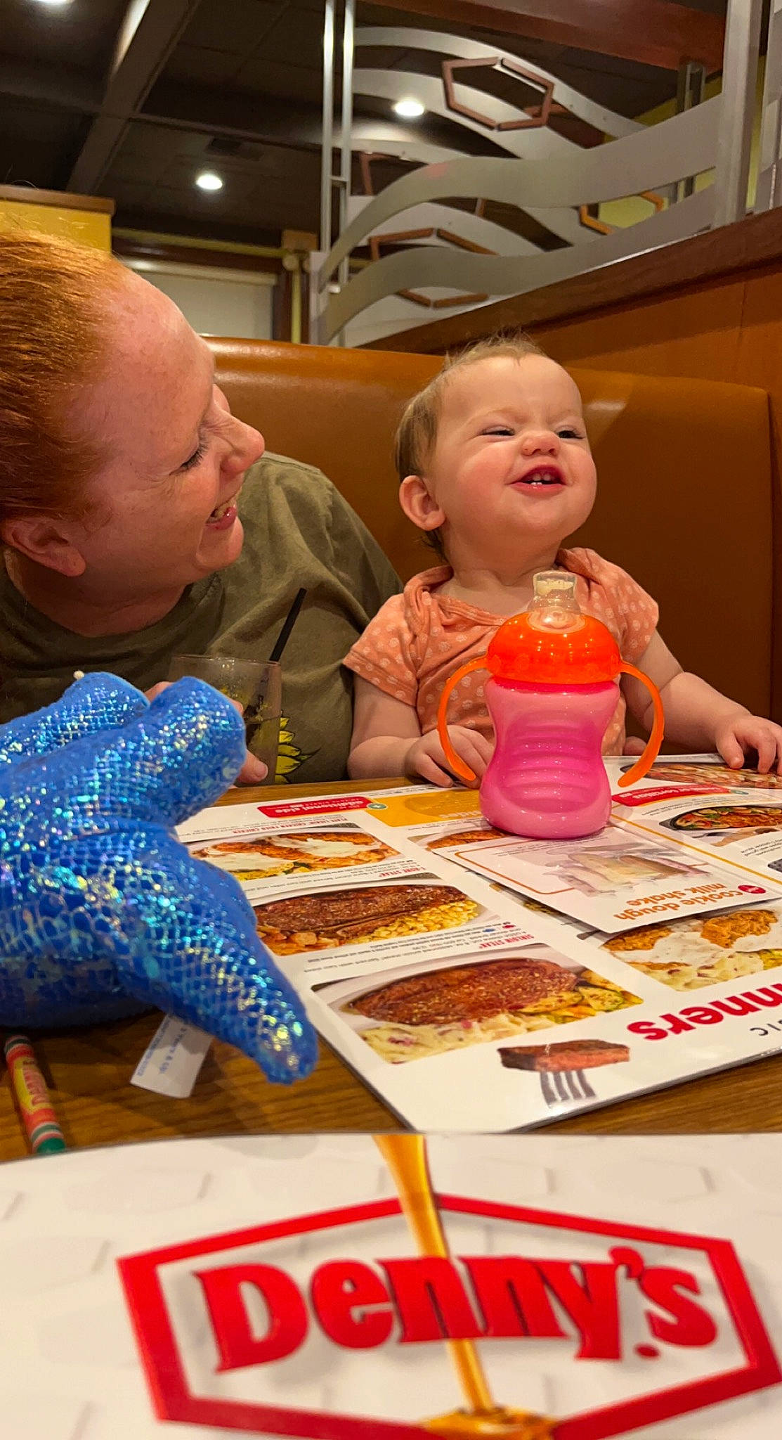 Helena joined the competition — help win amazing prizes! baby, chair, child, event, face, finger, flooring, fun, head, interaction, leisure, orange, person, product, recreation, room, sharing, smile, table, tableware