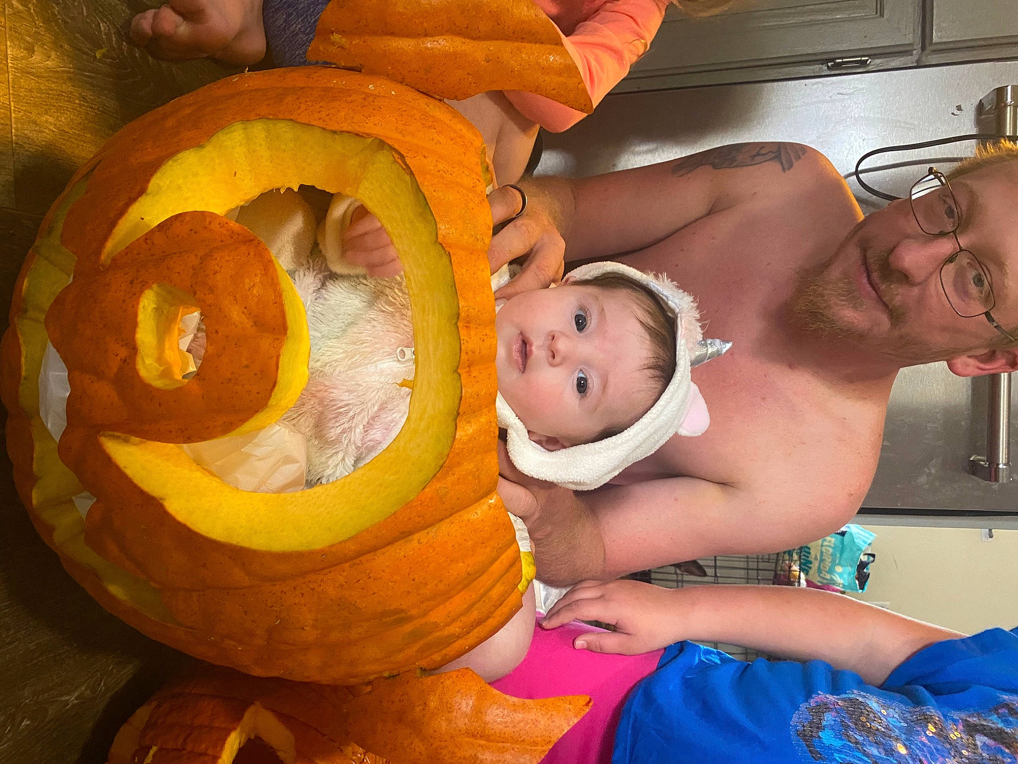 Oaklyn joined the competition — help win amazing prizes! baby, calabaza, chest, cucurbita, event, eye, fun, gourd, happy, hat, joy, natural_foods, orange, person, plant, pumpkin, smile, squash, toddler, trunk
