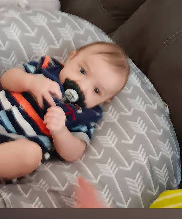 Castiel joined the competition — help win amazing prizes! baby, baby_in_car_seat, baby_products, baby_safety, baby_sleeping, baby_toddler_clothing, cheek, child, comfort, eye, eyebrow, finger, head, human_body, iris, linens, mouth, person, sitting, thumb