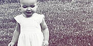 Lahna joined the competition — help win amazing prizes! baby, clothing, dress, face, grass, happy, head, lawn, nature, outdoors, person, photography, plant, portrait, sitting, smile, standing, summer, walking, yard