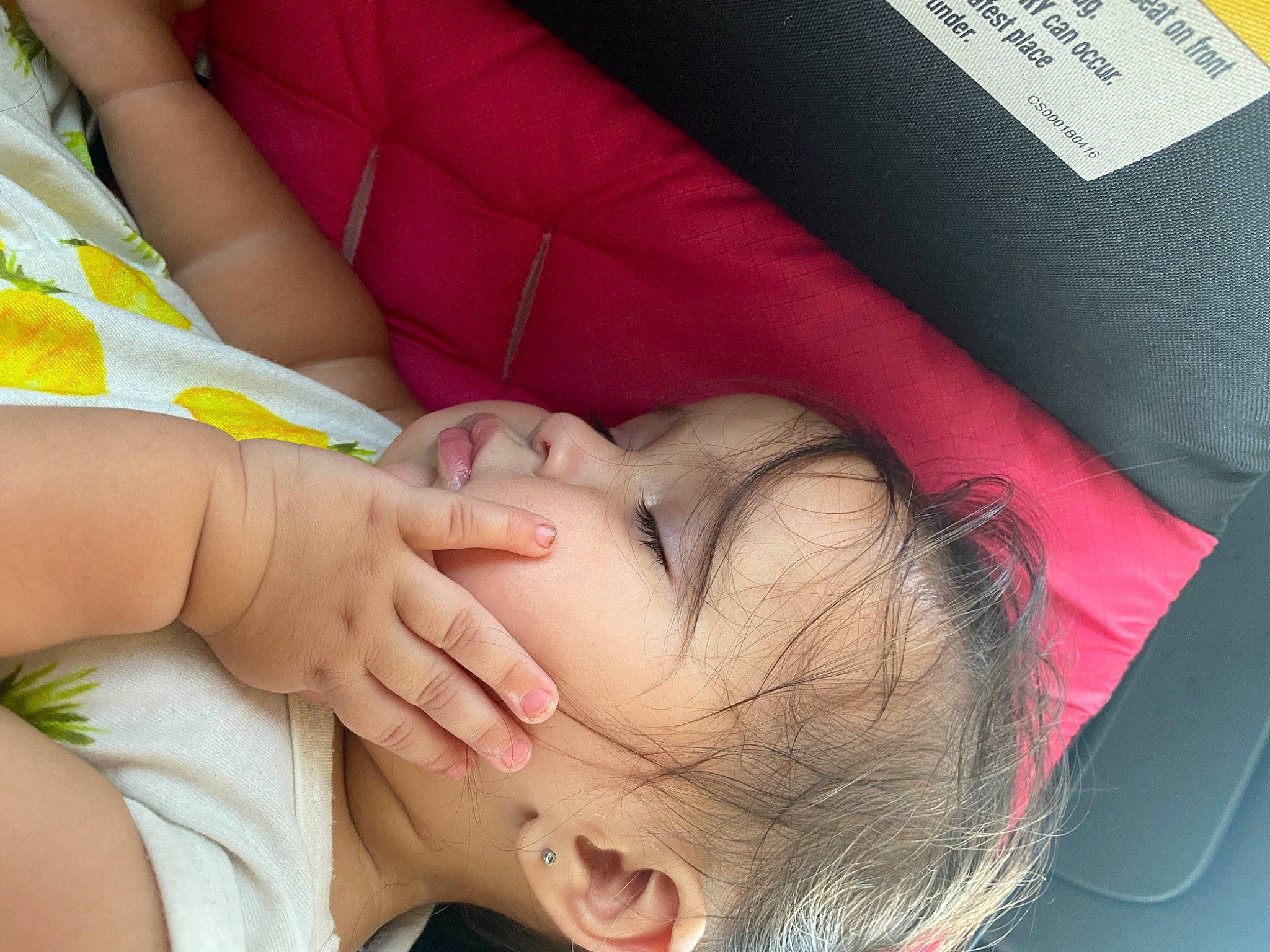 Delaney joined the competition — help win amazing prizes! arm, baby, beauty, cheek, comfort, eyelash, finger, gesture, hand, happy, joint, lip, mouth, nail, neck, nose, person, skin, thumb, toddler