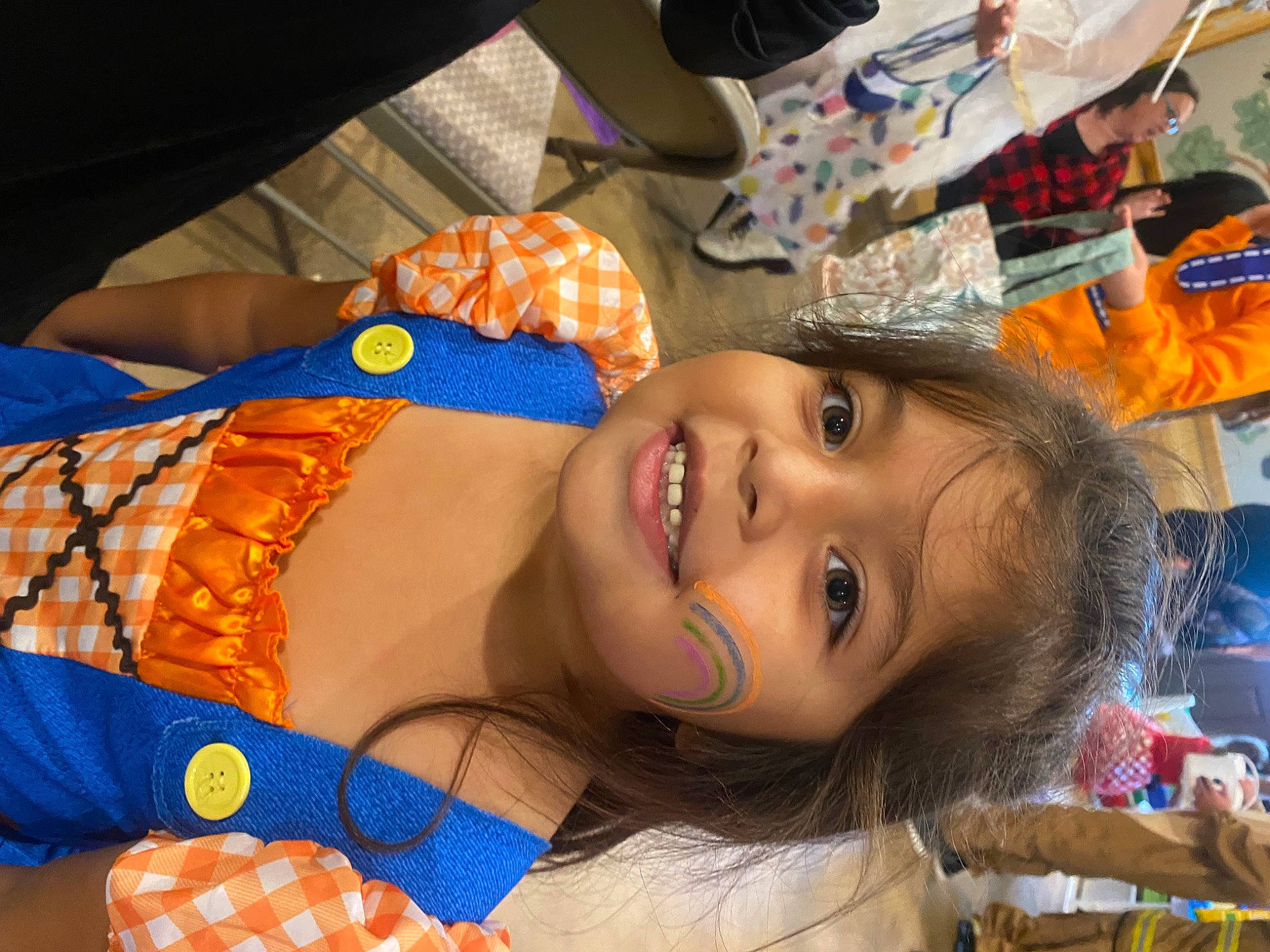 Janayle joined the competition — help win amazing prizes! baby, baby_toddler_clothing, beauty, cheek, child, comfort, event, fashion_accessory, fun, happy, iris, joy, leisure, mouth, orange, pattern, person, room, smile, toddler