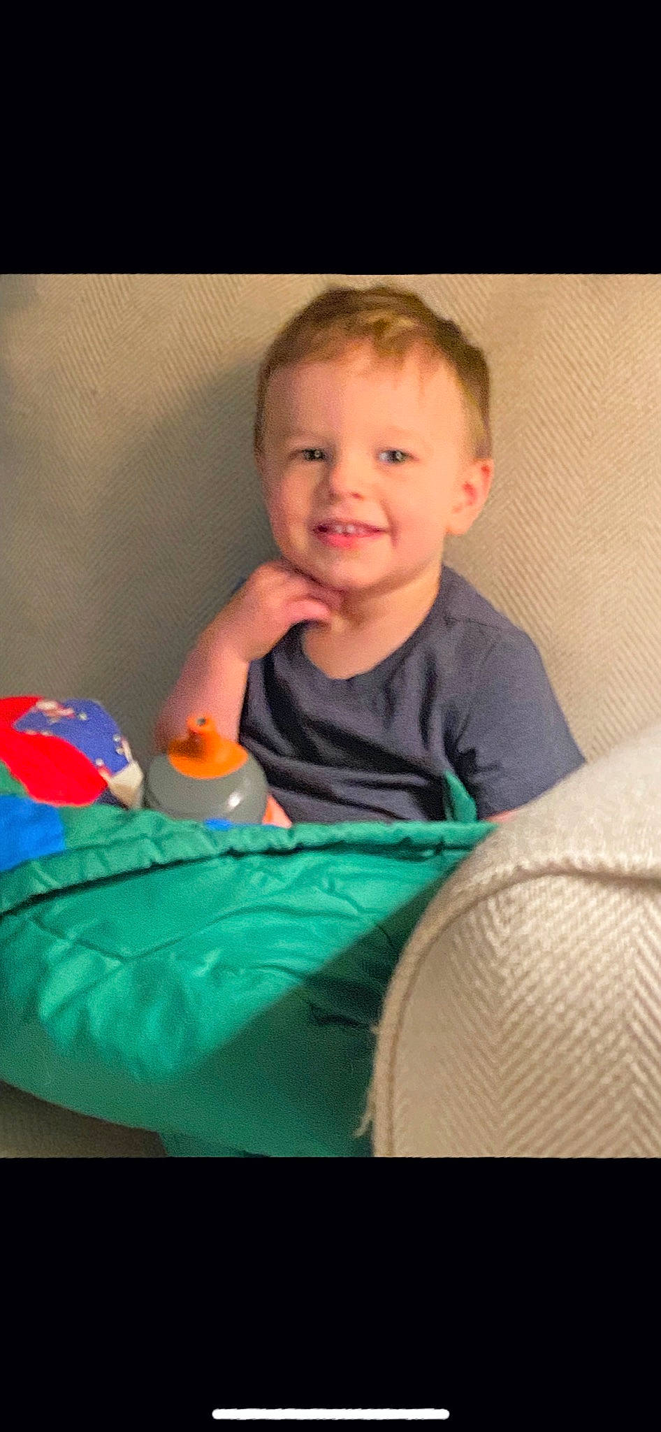 Maverick joined the competition — help win amazing prizes! arm, baby, baby_toddler_clothing, cheek, child, comfort, couch, finger, hand, happy, head, iris, joy, mouth, nose, organ, person, skin, sleeve, smile