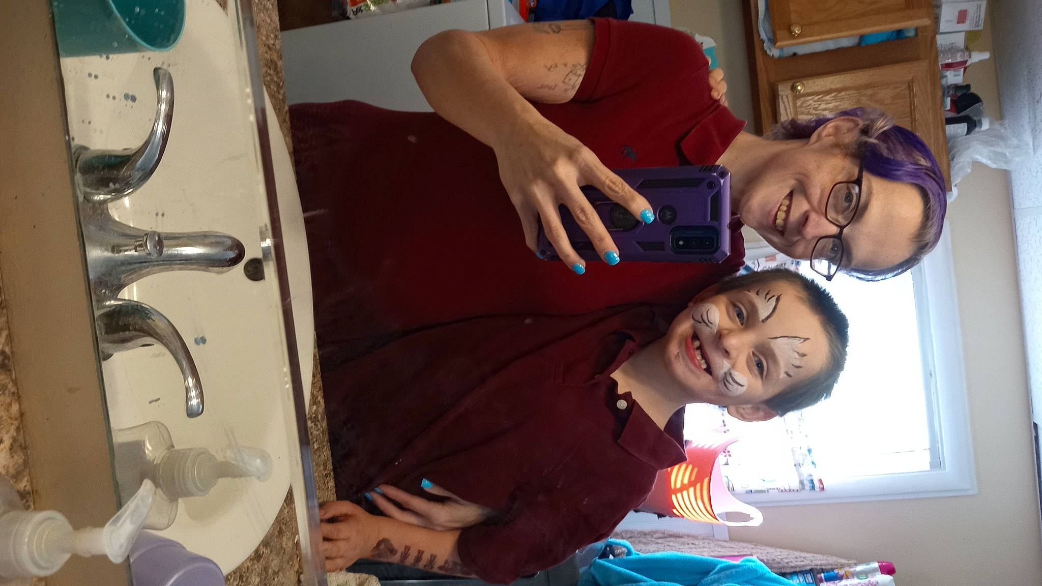 Colton is registered to the contest to win money with this photo: child, comfort, elbow, engineering, eyewear, finger, fun, gesture, glasses, happy, job, joint, joy, machine, mouth, nail, person, room, shelf, smile