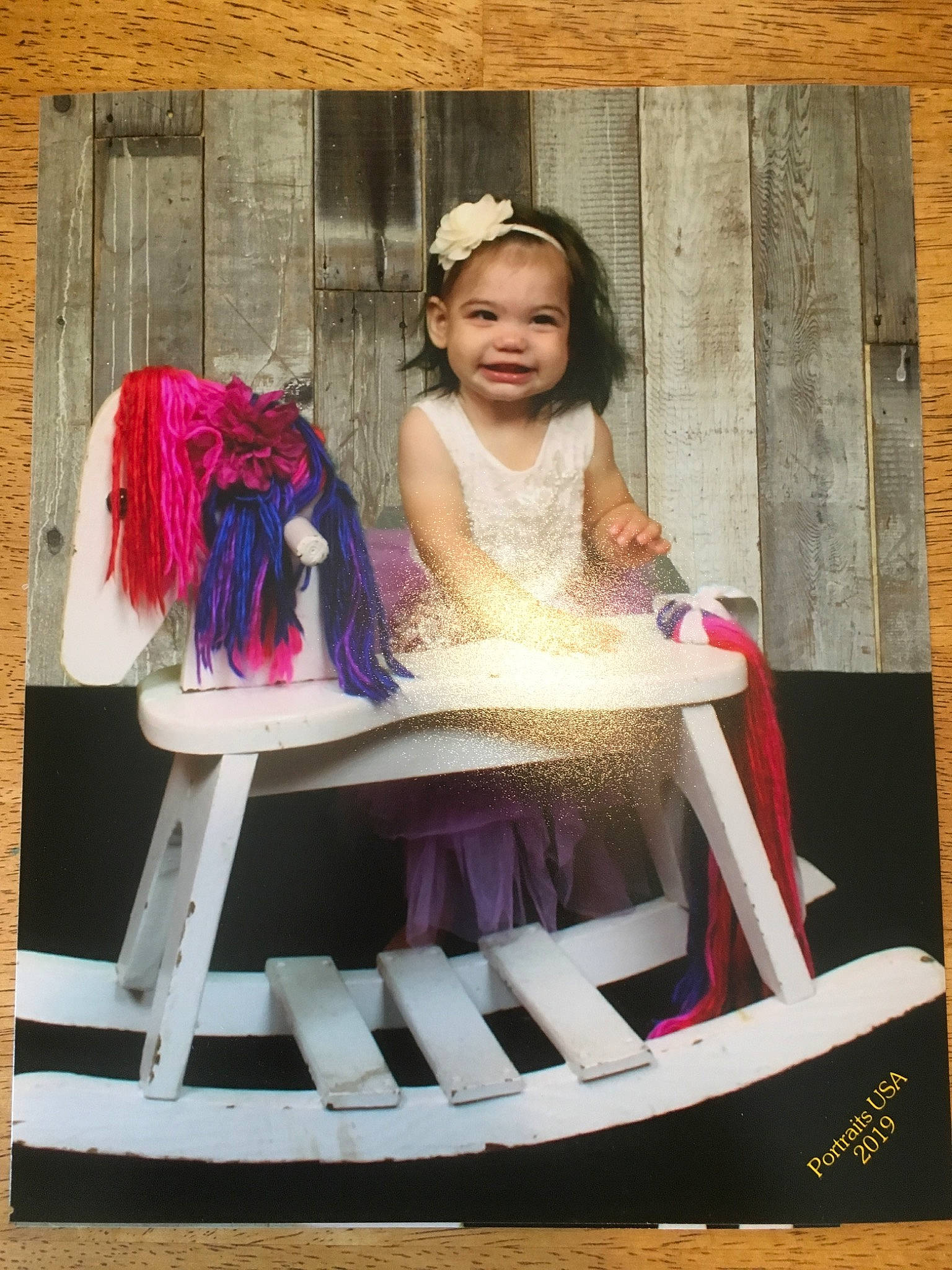 Aubry joined the competition — help win amazing prizes! chair, child, dress, furniture, joy, magenta, person, photography, pink, sitting, wood