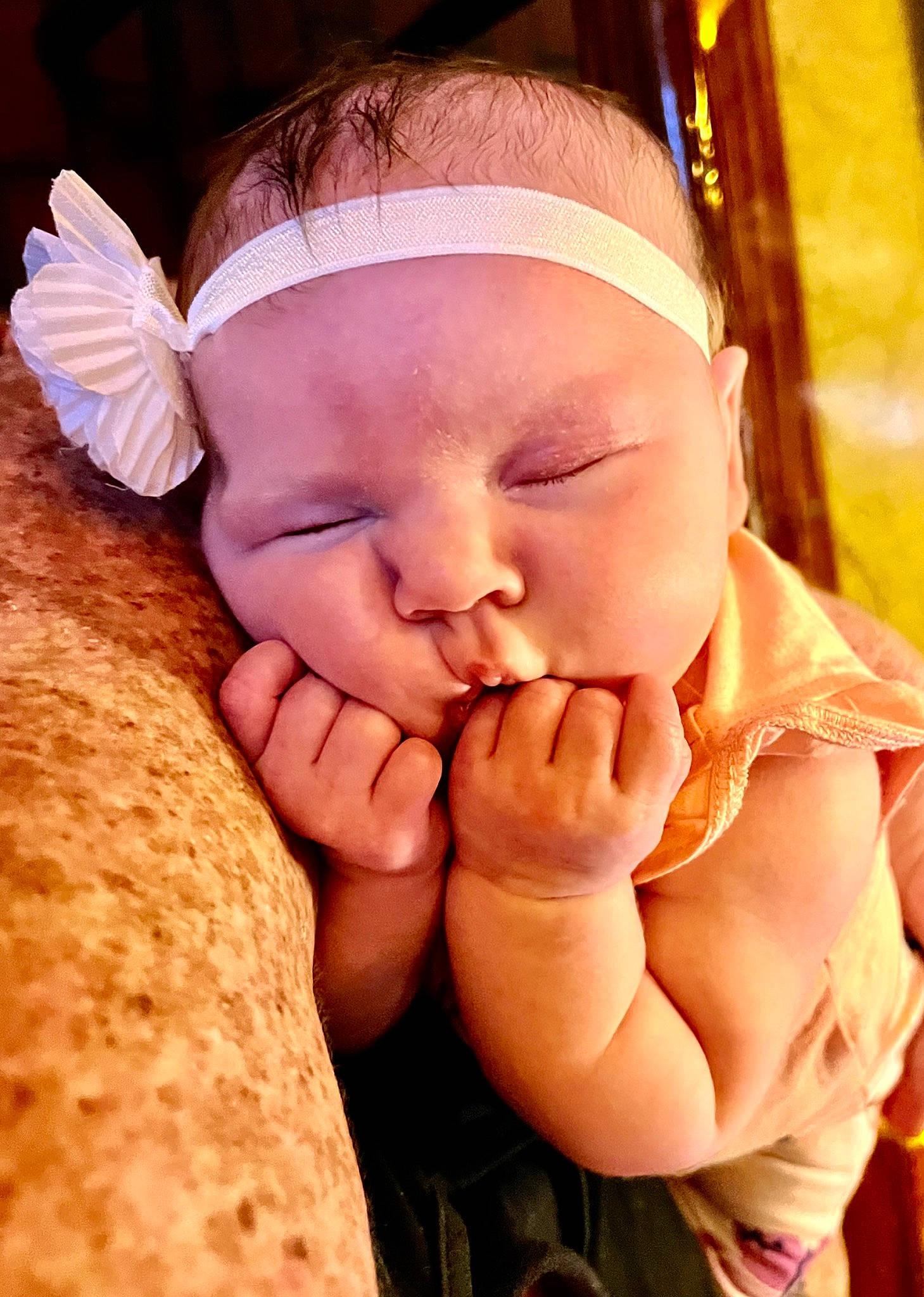 Caroline is registered to the contest to win money with this photo: baby, baby_toddler_clothing, cheek, child, comfort, eyelash, finger, fun, gesture, grass, hand, happy, lip, mouth, nail, nose, person, skin, smile, thumb