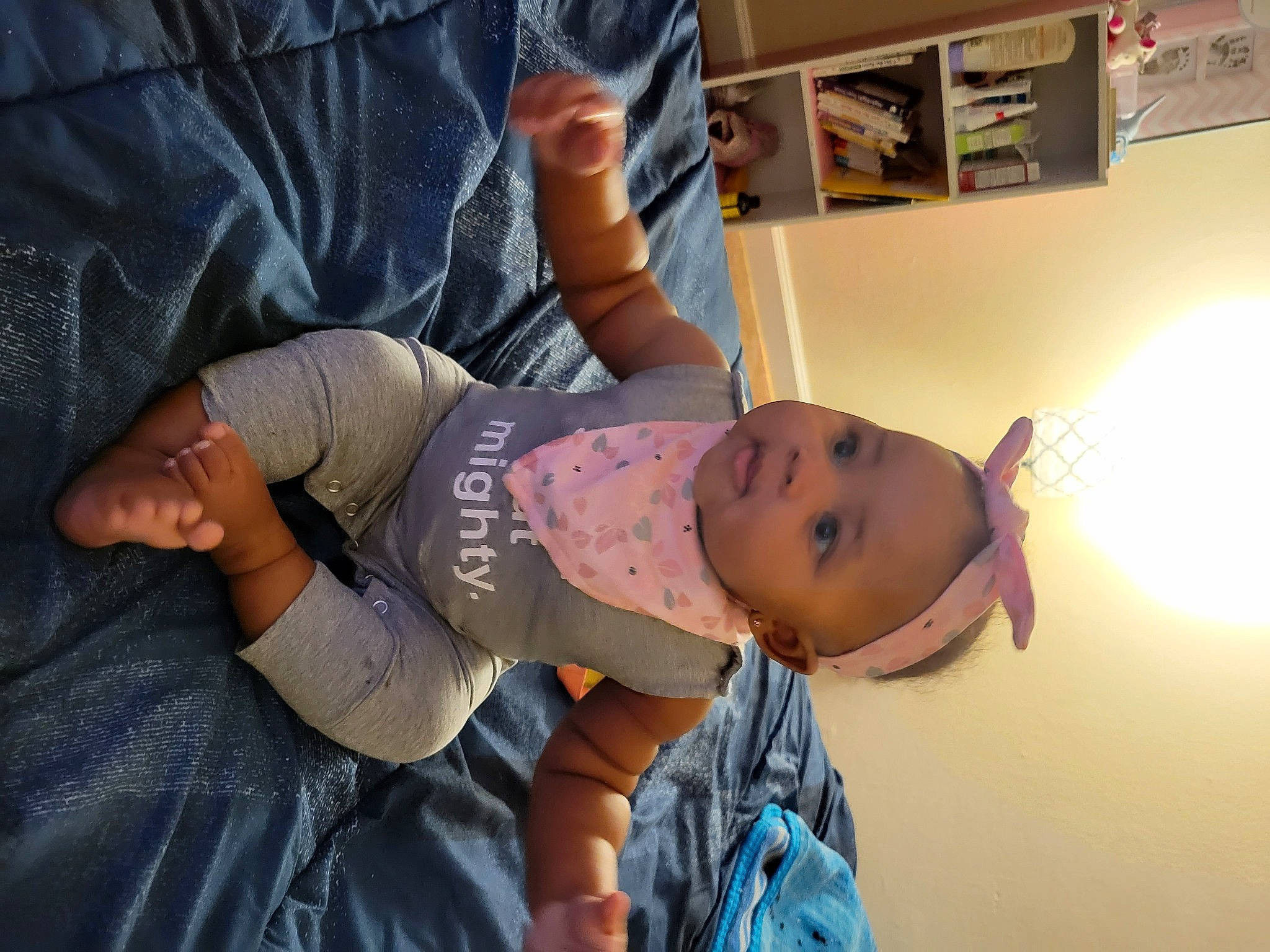 Nayela joined the competition — help win amazing prizes! abdomen, arm, baby, chest, comfort, elbow, finger, fun, hand, happy, hat, human_leg, joint, leg, mouth, person, skin, t_shirt, thigh, toddler