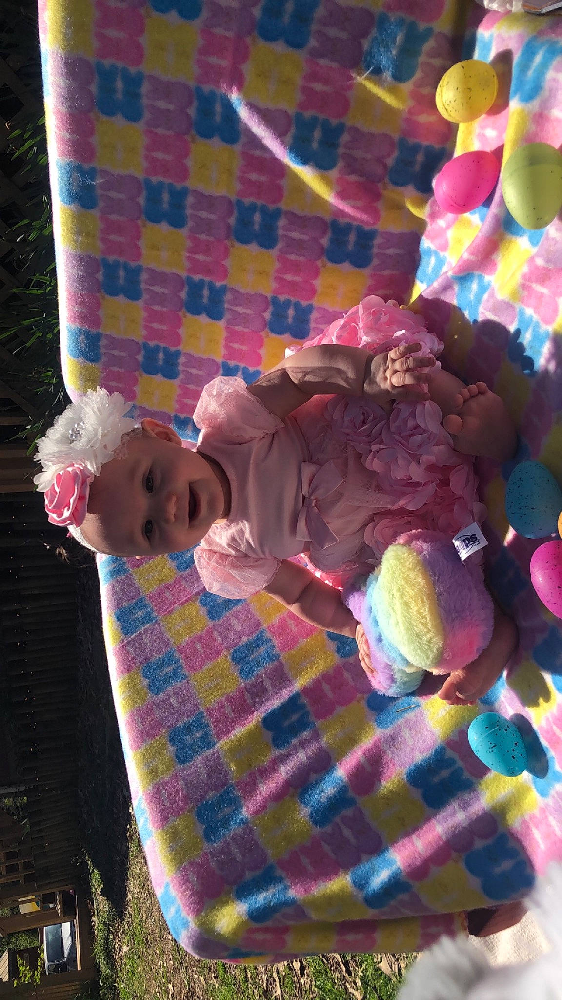 Ellianna joined the competition — help win amazing prizes! baby, baby_toddler_clothing, child, fun, leisure, light, magenta, mammal, pattern, person, pink, plaid, product, purple, tartan, textile, toddler, toy, vertebrate, violet