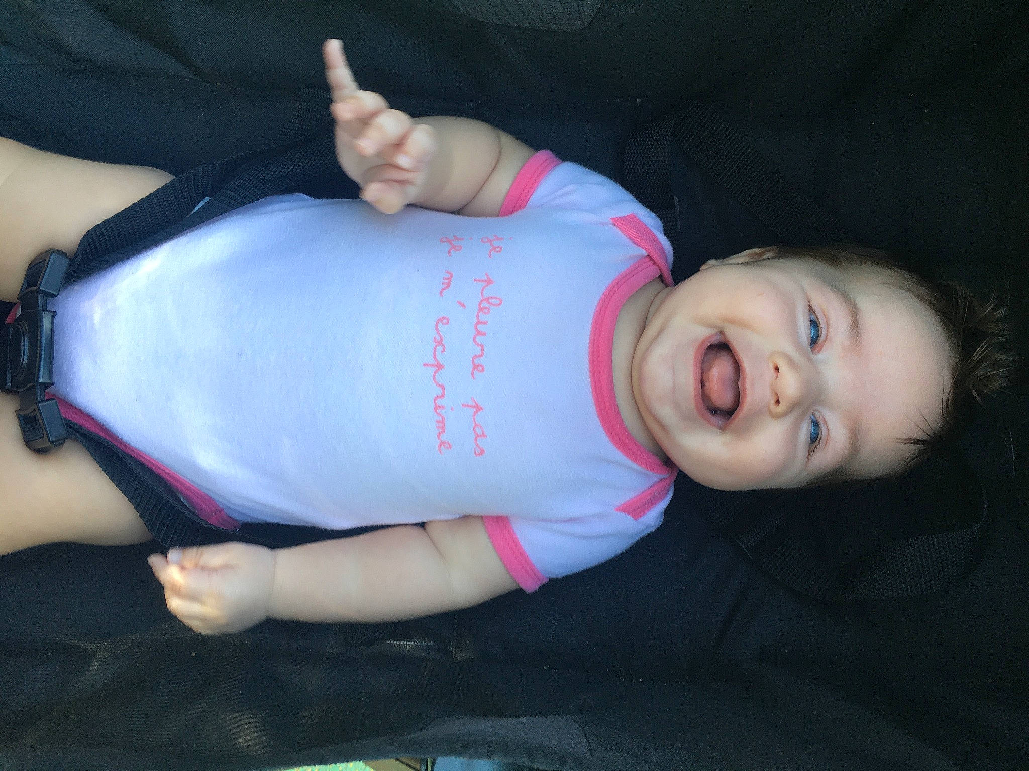 Haylie participe au concours pour gagner de l'argent avec cette photo : arm, baby, baby_products, cheek, child, cool, ear, eye, fun, hand, happy, head, leg, mouth, nose, person, pink, product, skin, toddler