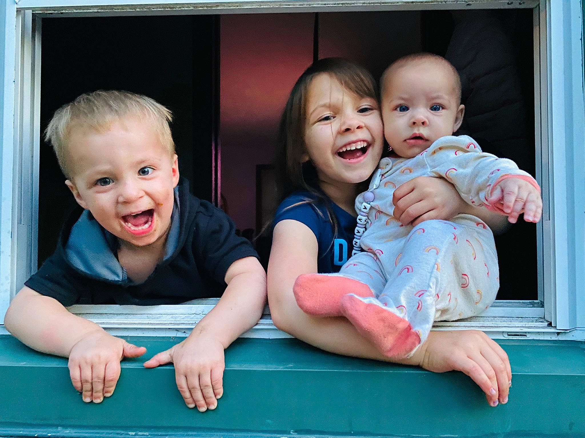 Emma joined the competition — help win amazing prizes! baby, baby_toddler_clothing, cheek, child, chin, comfort, face, facial_expression, flash_photography, fun, gesture, happy, interaction, person, product, skin, sleeve, smile, standing, t_shirt