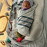 baby, bed, blanket, cute, foot_sensor, healthcare, hospital, indoors, infant, medical_equipment, monitoring, neonatal, newborn, pacifier, person, resting, sleeping, swaddled, toddler, wrapped
