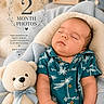 Oliver is registered to the contest to win money with this photo: baby, sleeping, toddler, teddy_bear, blanket, blue_shirt, portrait, infant, cute, cozy, soft_toy, child, smiling_toy, home_decor, cushion, boy, cute_clothing, relaxed, resting, indoor
