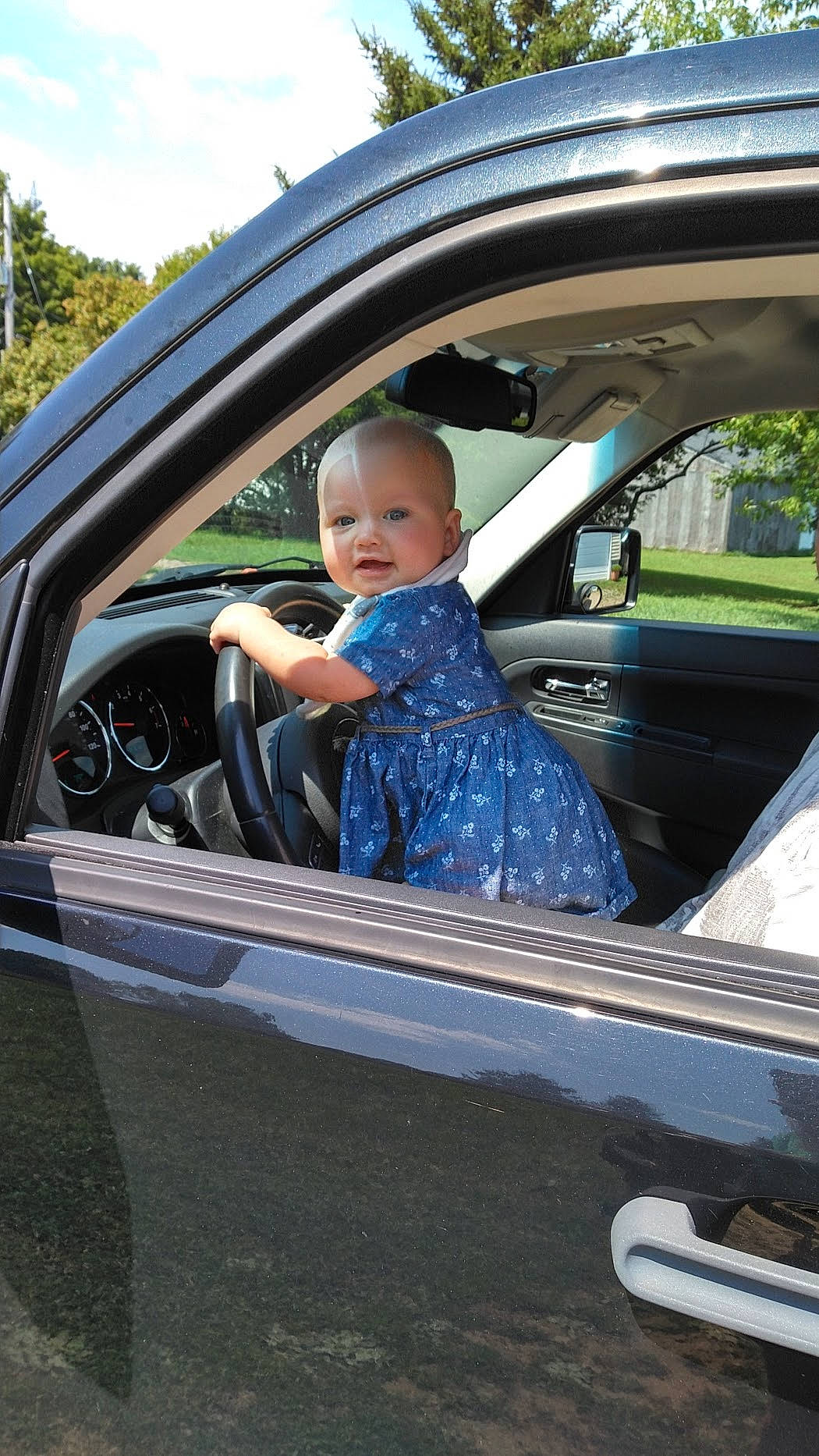 Leona joined the competition — help win amazing prizes! automotive_exterior, automotive_window_part, car, driving, family_car, luxury_vehicle, person, vehicle, vehicle_door