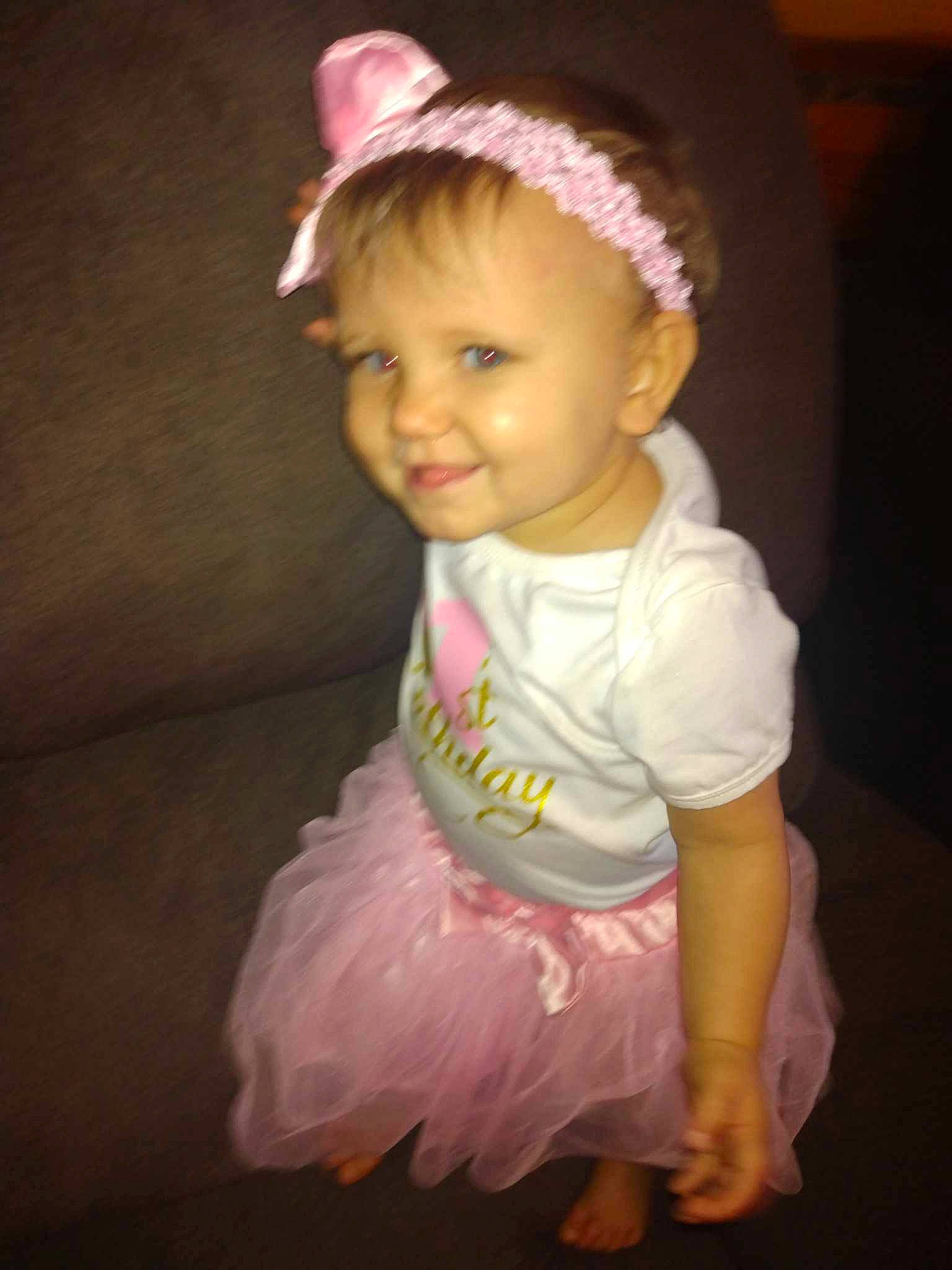 Jaylee joined the competition — help win amazing prizes! baby, baby_toddler_clothing, ballet_tutu, cap, child, day_dress, ear, event, fashion_accessory, fun, hair, hair_accessory, happy, headband, headpiece, joy, magenta, person, pink, sleeve