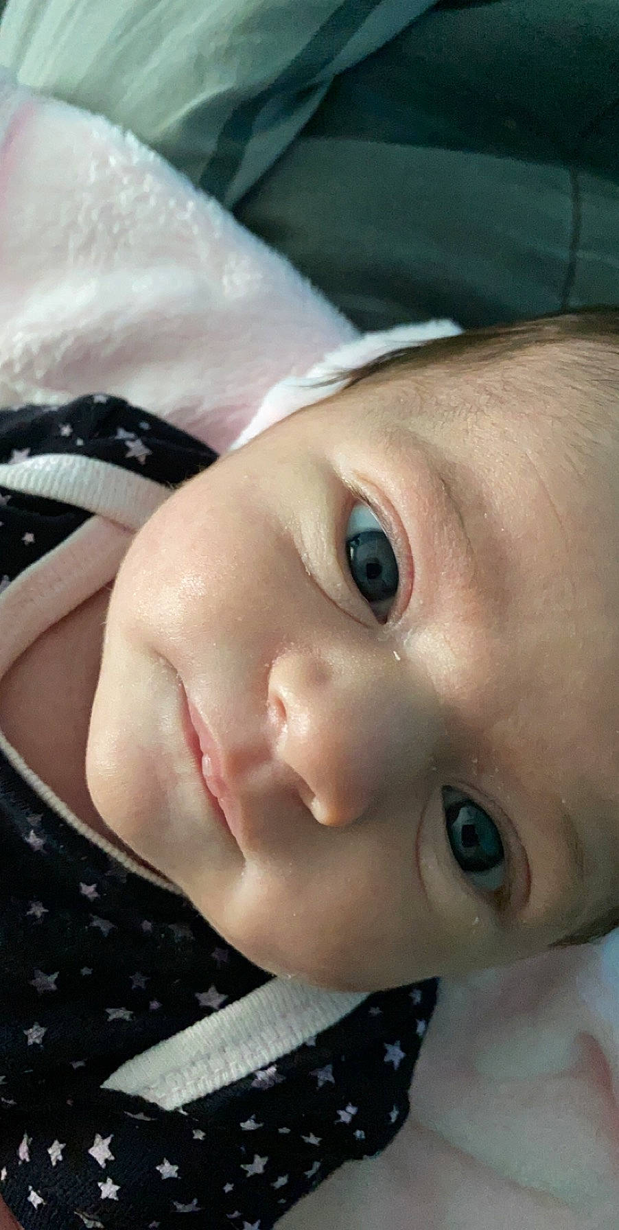 Allona joined the competition — help win amazing prizes! baby, cheek, child, chin, close_up, eye, eyelash, face, hand, head, iris, lip, mouth, nose, person, skin, toddler