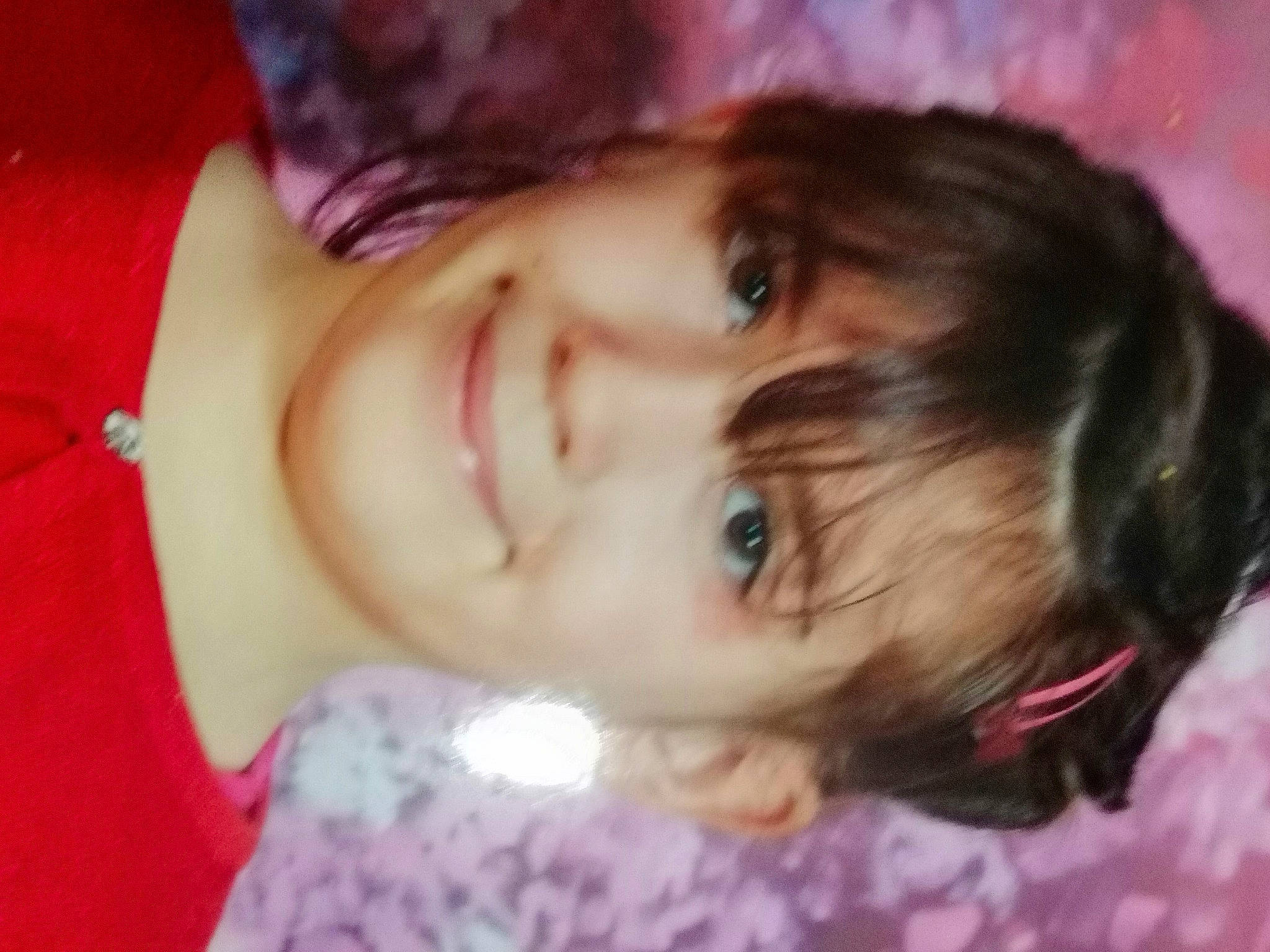 Alicia a rejoint le concours — aidez-le/la à gagner de superbes lots ! black_hair, cheek, cool, ear, eye, eyelash, forehead, fun, happy, iris, jaw, joy, lip, mouth, nose, person, pink, plant, purple, skin