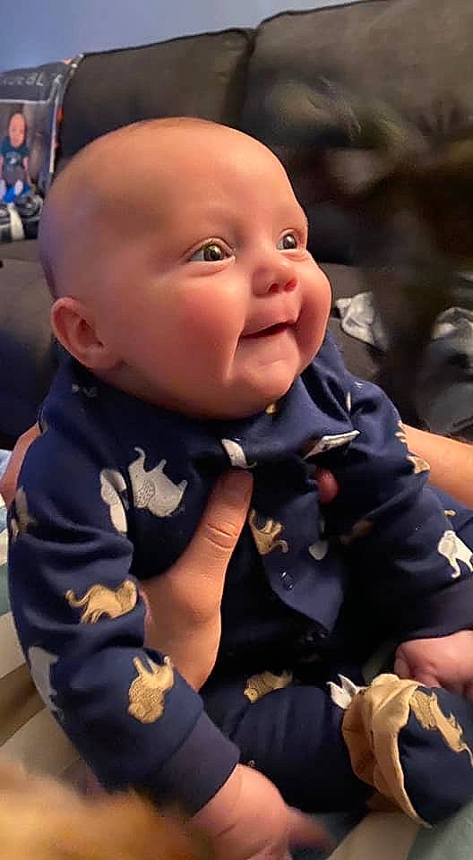 Cory is registered to the contest to win money with this photo: baby, cheek, child, head, nose, person, smile, toddler