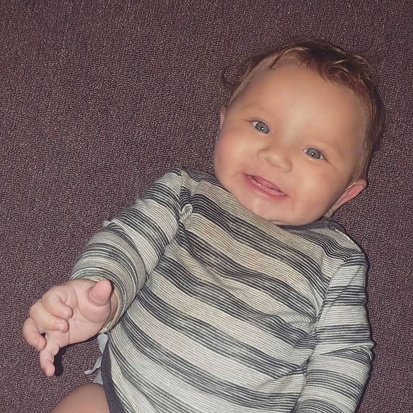 Tyrese joined the competition — help win amazing prizes! arm, baby, cheek, child, chin, eye, face, finger, hand, head, iris, joy, lip, nose, organ, person, sitting, skin, sleeve, smile