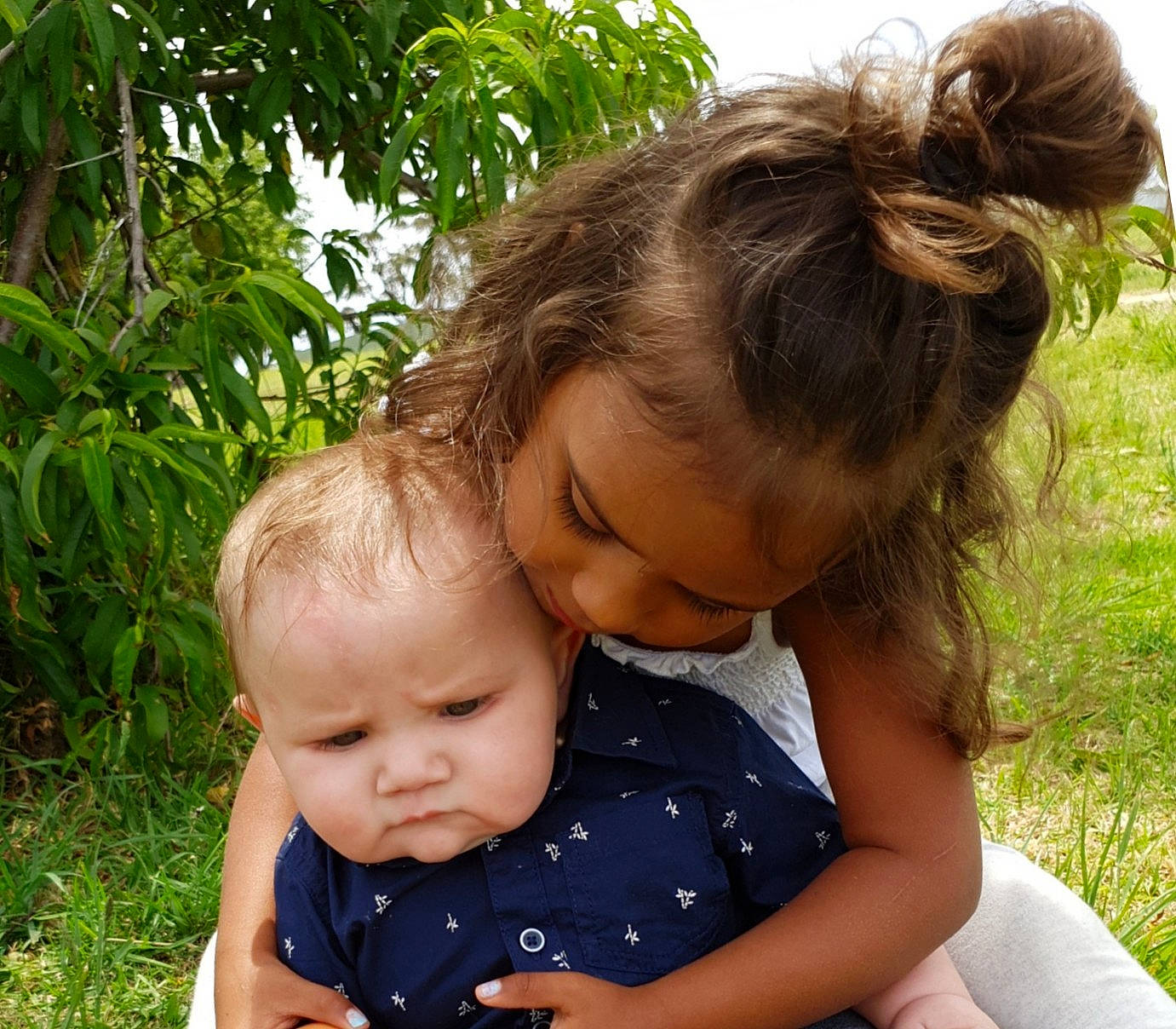 Tashari joined the competition — help win amazing prizes! baby, child, grass, hairstyle, happy, hug, person, toddler