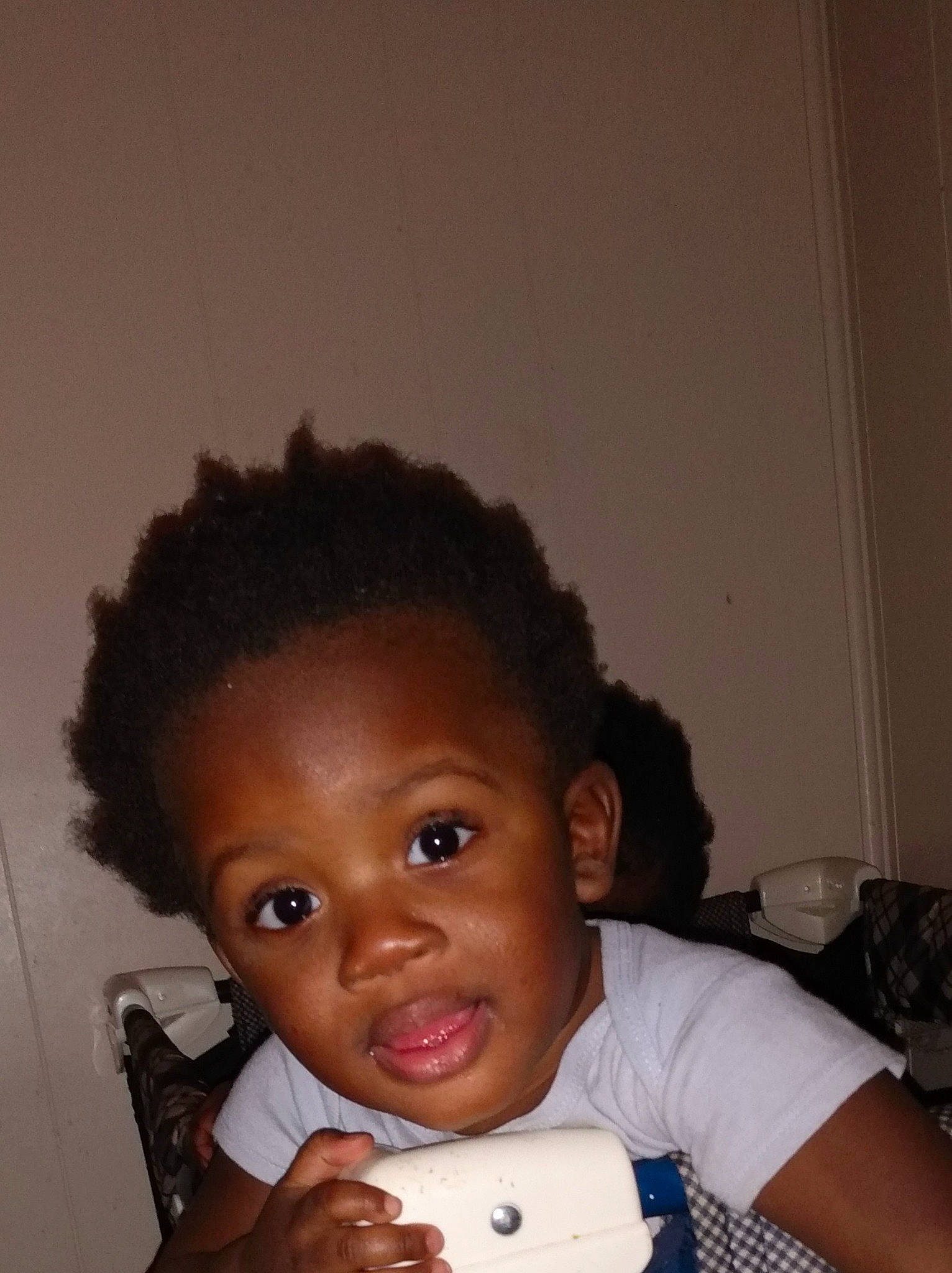 David Jr joined the competition — help win amazing prizes! afro, arm, black_hair, cheek, ear, eyebrow, eyelash, forehead, gesture, hairstyle, happy, iris, lip, mouth, nose, person, skin, smile, t_shirt, tableware