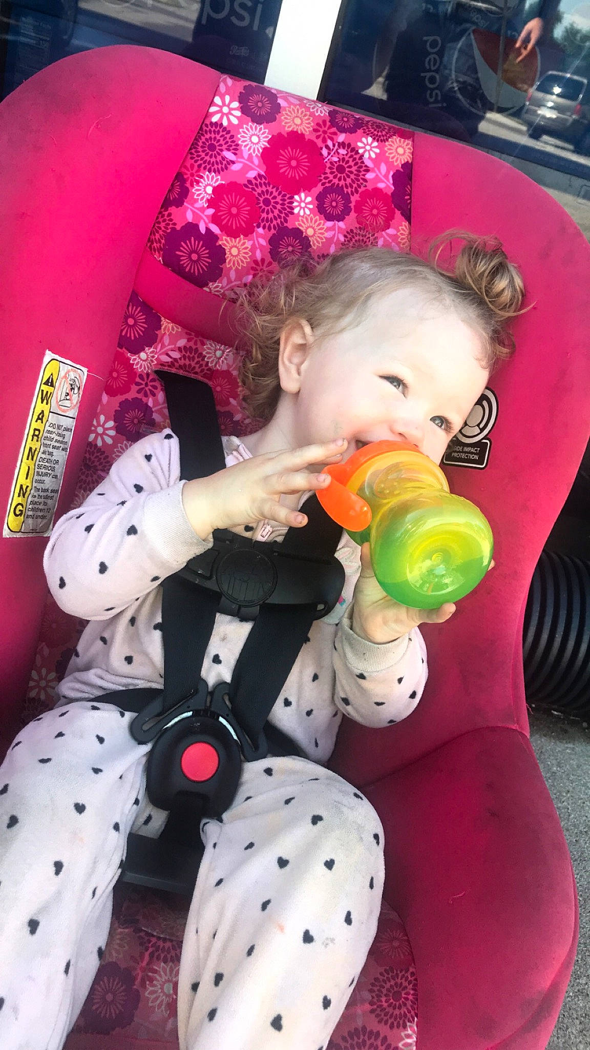 Niah joined the competition — help win amazing prizes! baby, baby_products, baby_toddler_clothing, baby_toys, child, pattern, person, polka_dot, synthetic_rubber, toddler