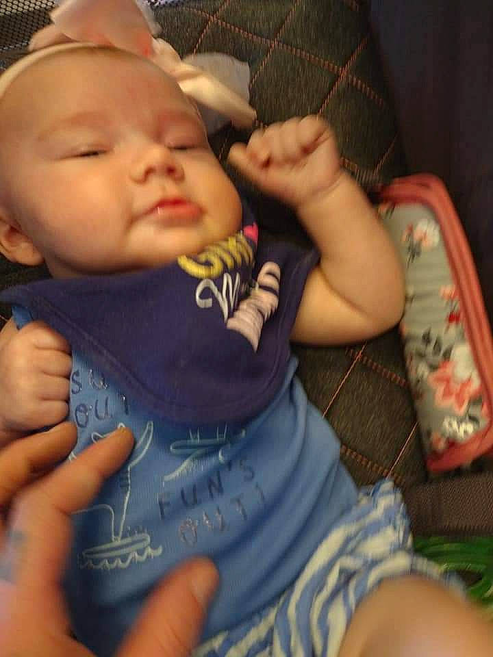 Yennifer is registered to the contest to win money with this photo: baby, baby_products, baby_toddler_clothing, cheek, child, comfort, elbow, eyelash, finger, happy, iris, mouth, nail, nose, person, sitting, skin, sleeve, thigh, thumb